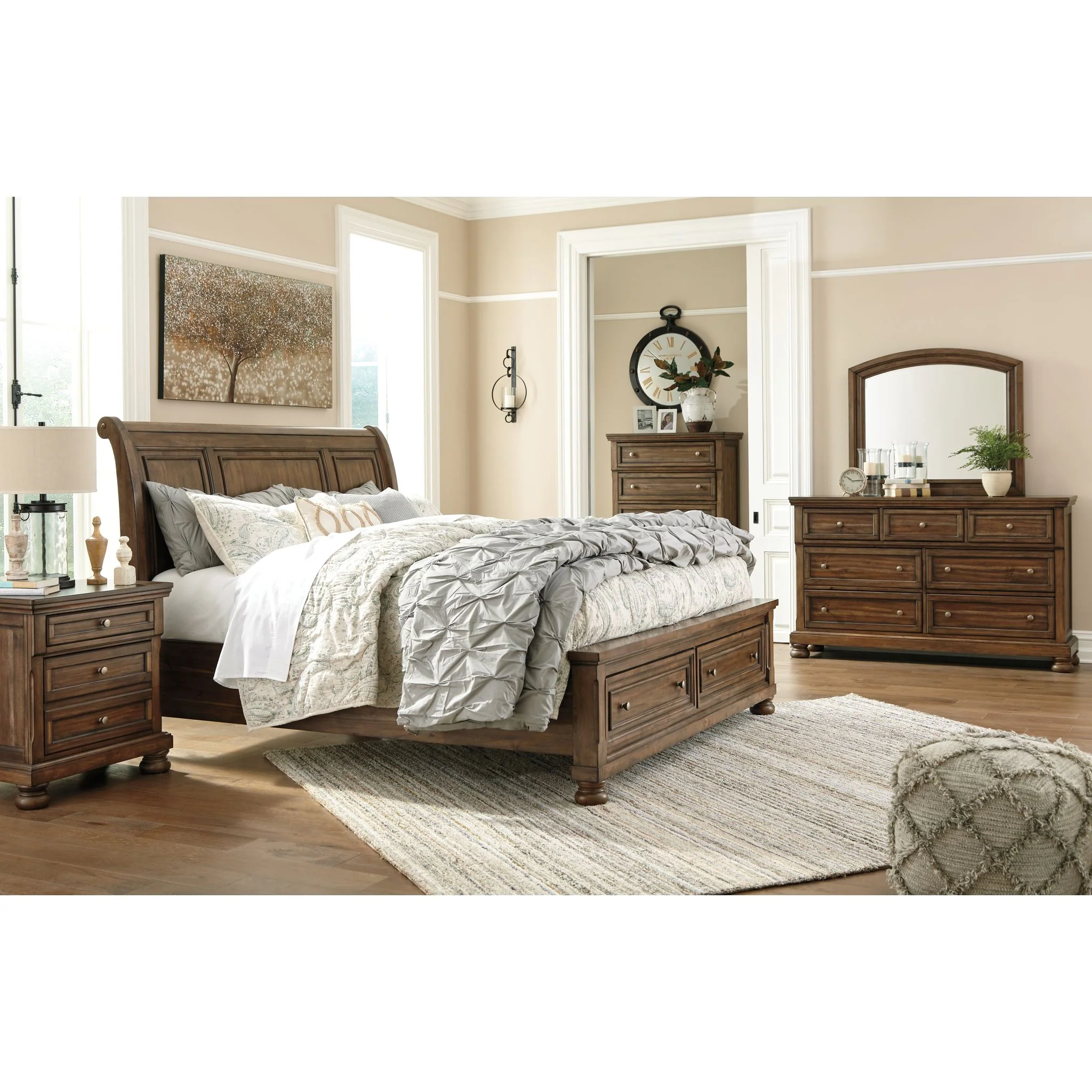 Flynnter Sleigh Storage Bed - Image 22
