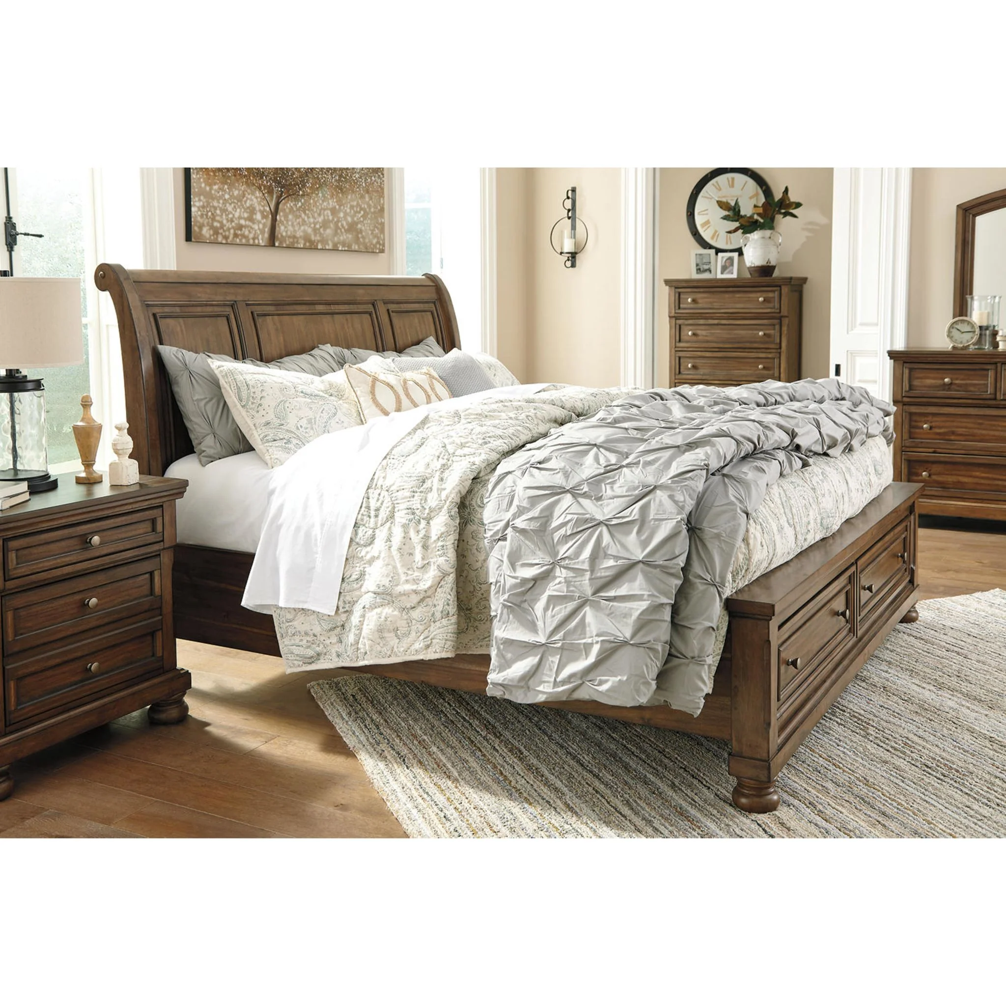 Flynnter Sleigh Storage Bed - Image 30