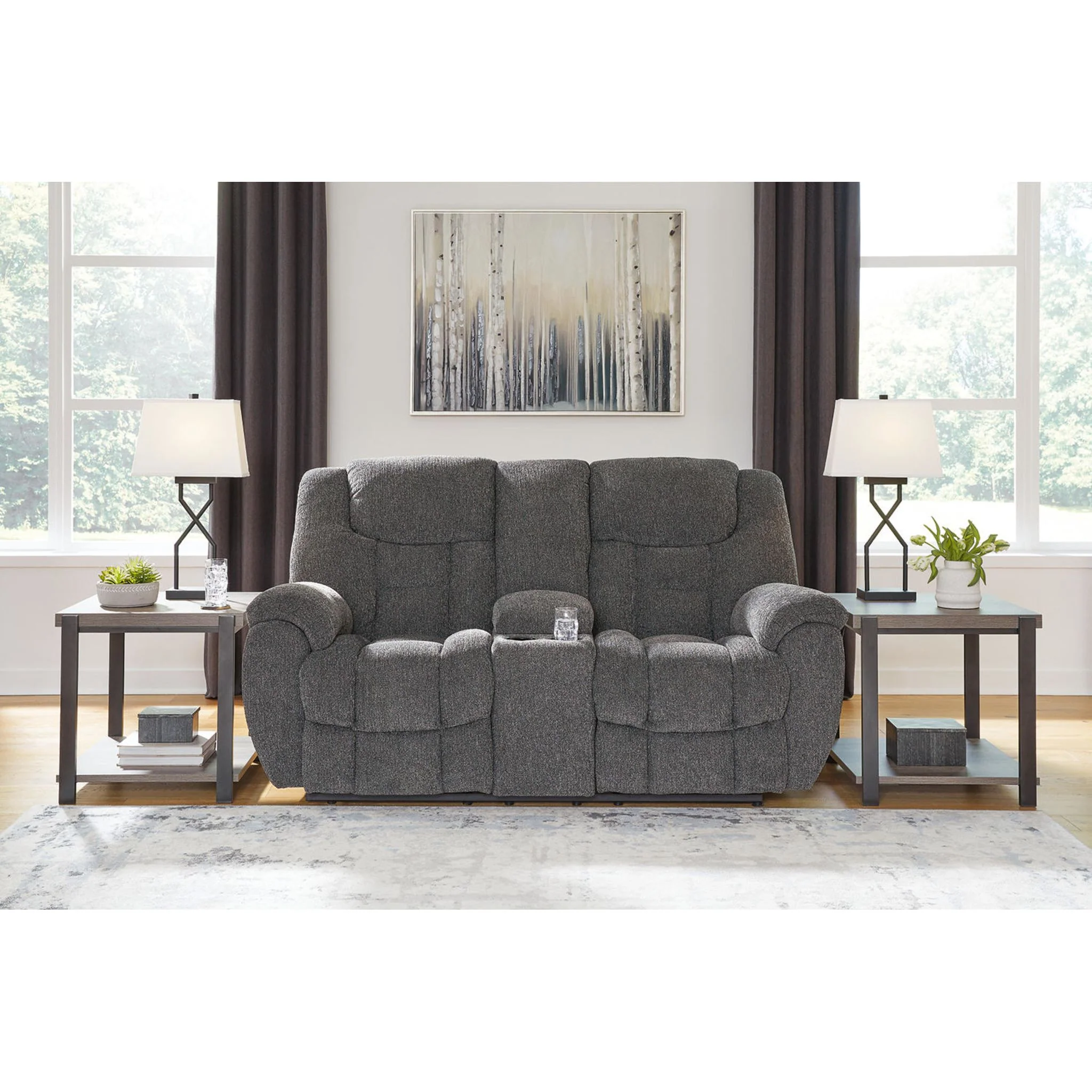 Foreside Reclining Loveseat with Console - Image 2
