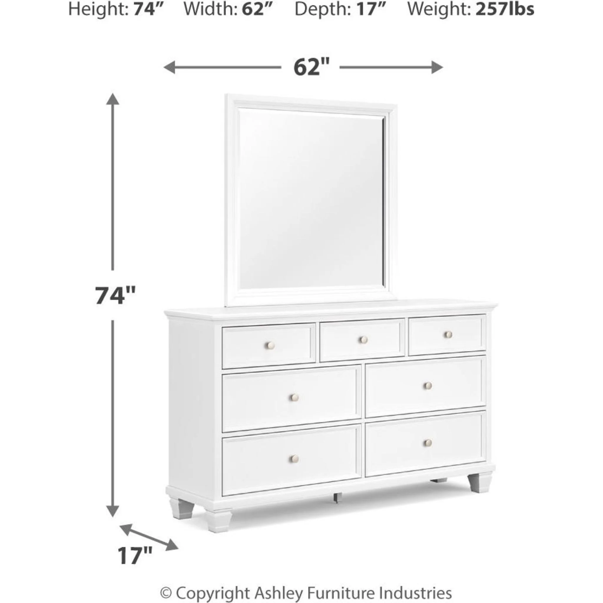 Fortman 5 Piece Panel Bedroom - Image 27