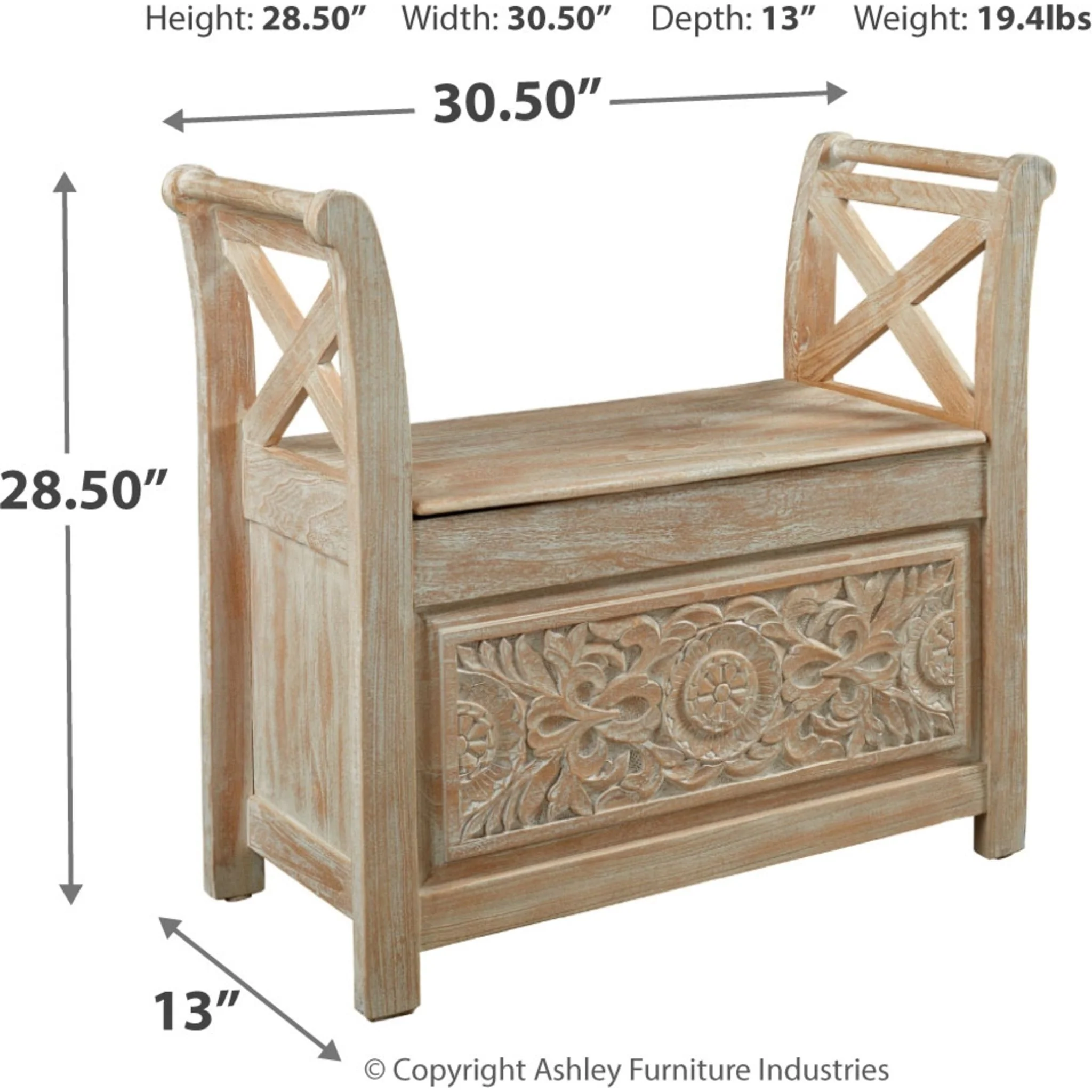 Fossil Ridge Accent Bench - Image 4