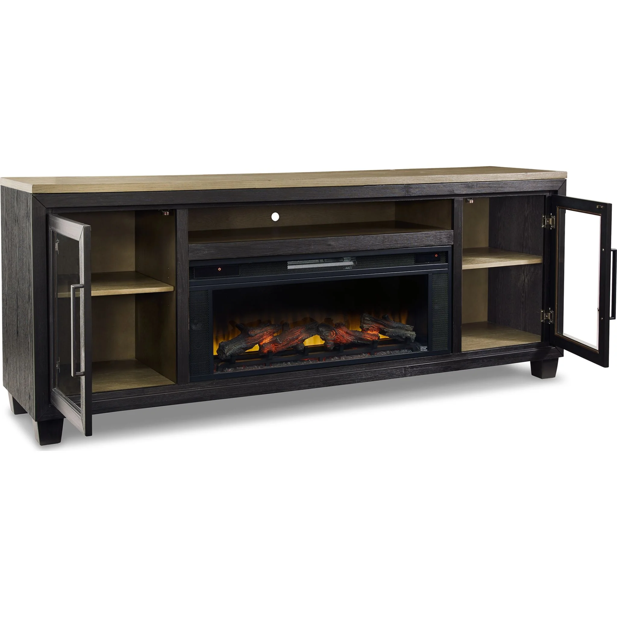 Foyland TV Stand with Fireplace - Image 3