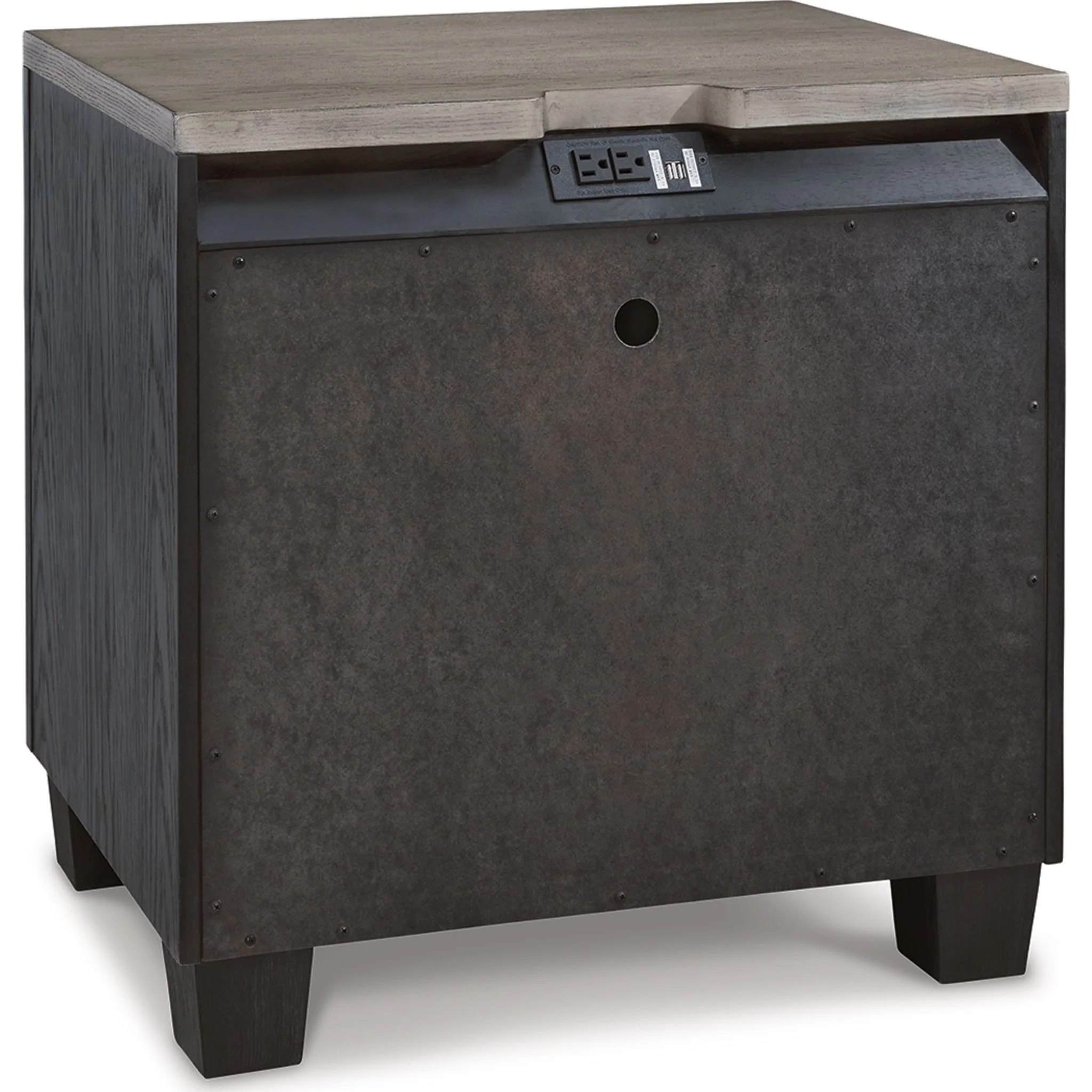 Foyland Two Drawer Nightstand - Image 6