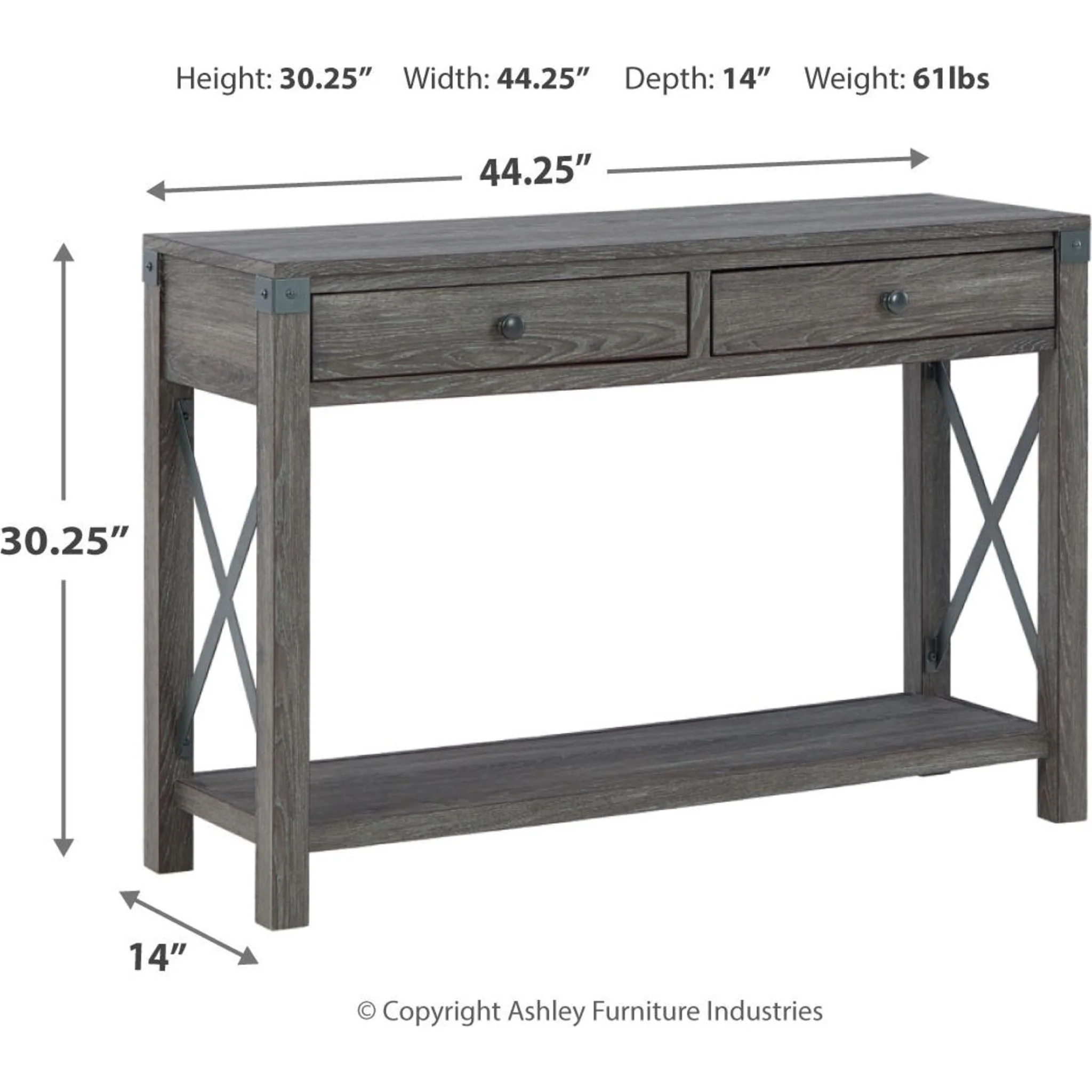 Freedan Console Sofa Table - Image 12