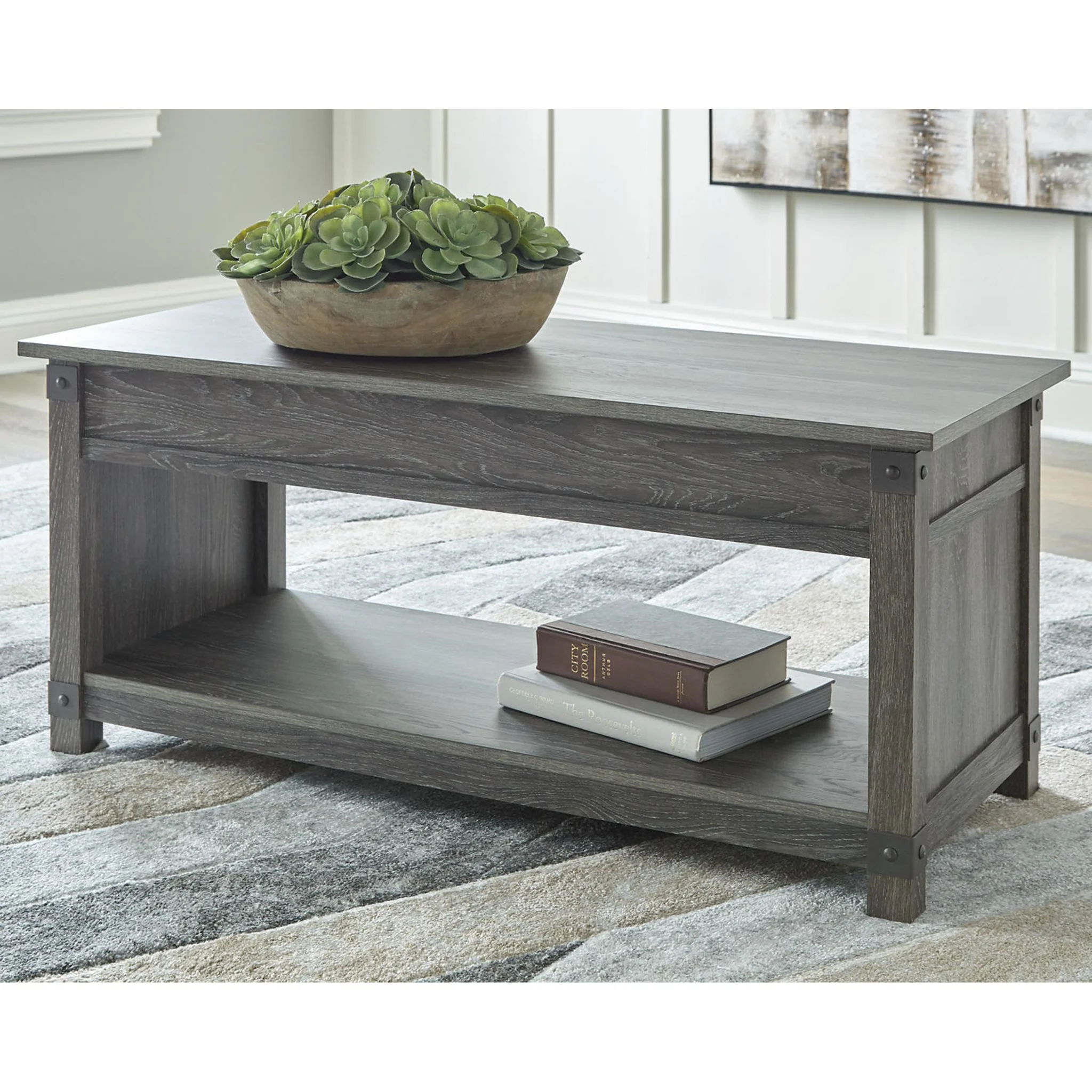 Freedan Rect Lift Top Coffee Table - Image 24
