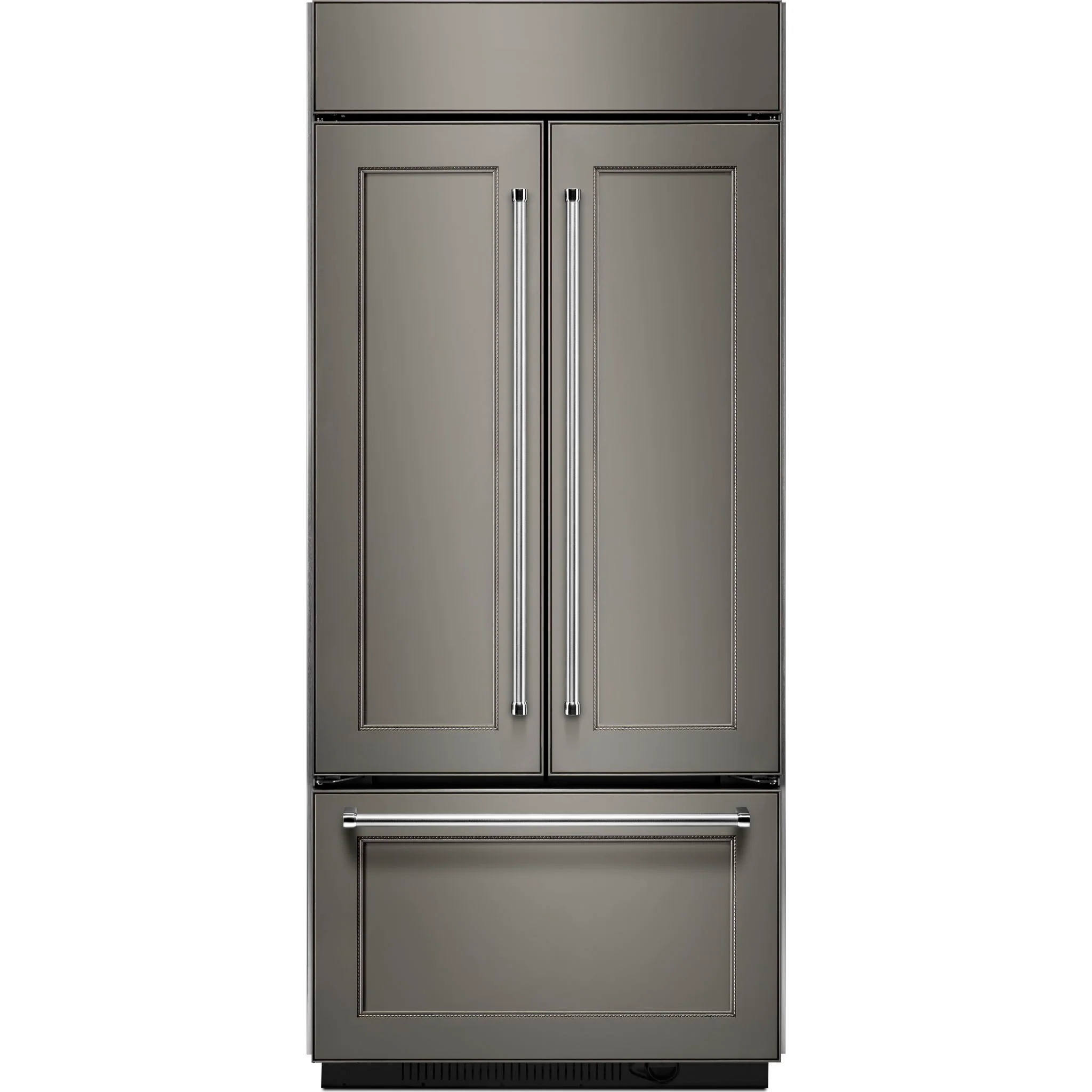 KitchenAid 20.8 cu.ft. 36" Width Built-In Panel Ready French Door Refrigerator with Platinum Interior Design - Panel Ready (KBFN506EPA) - Image 3