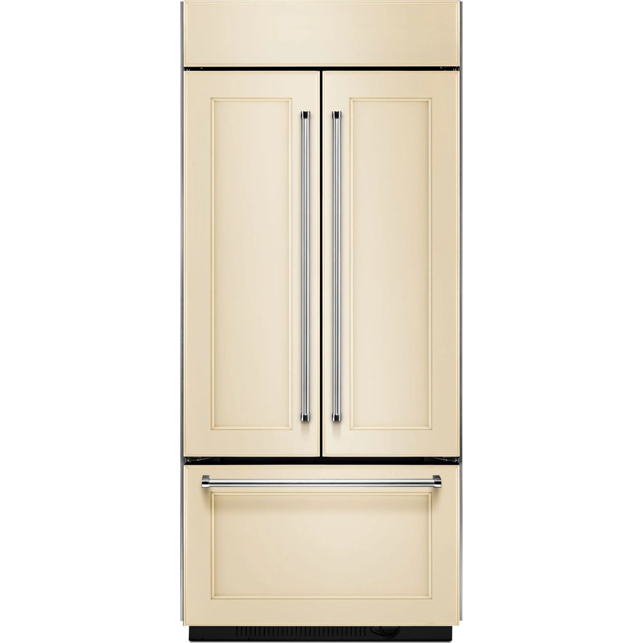 KitchenAid 20.8 cu.ft. 36" Width Built-In Panel Ready French Door Refrigerator with Platinum Interior Design - Panel Ready (KBFN506EPA) - Image 4