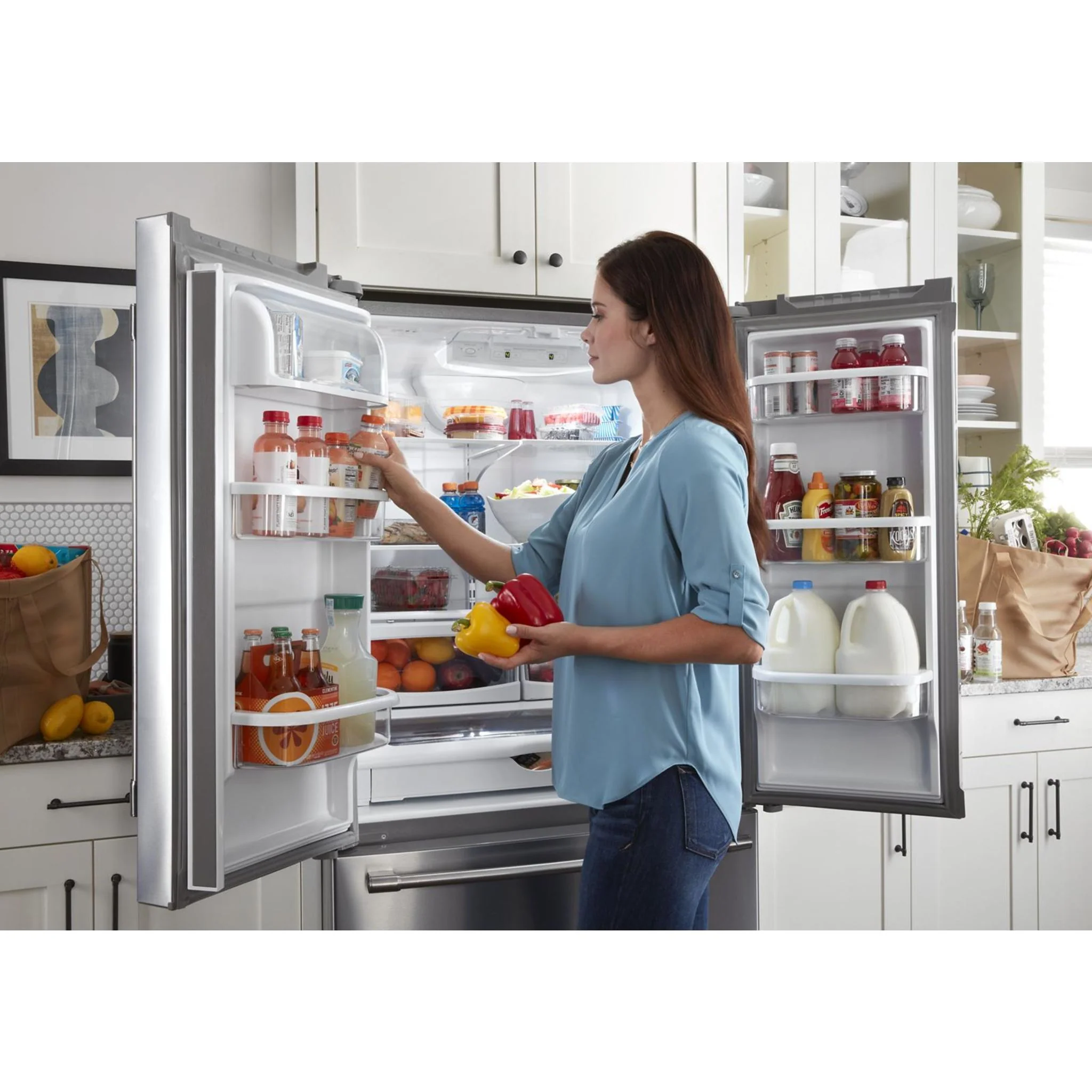 Maytag  36" Wide French Door Refrigerator - 25 cu. ft. (MFF2558FEZ) - Image 14