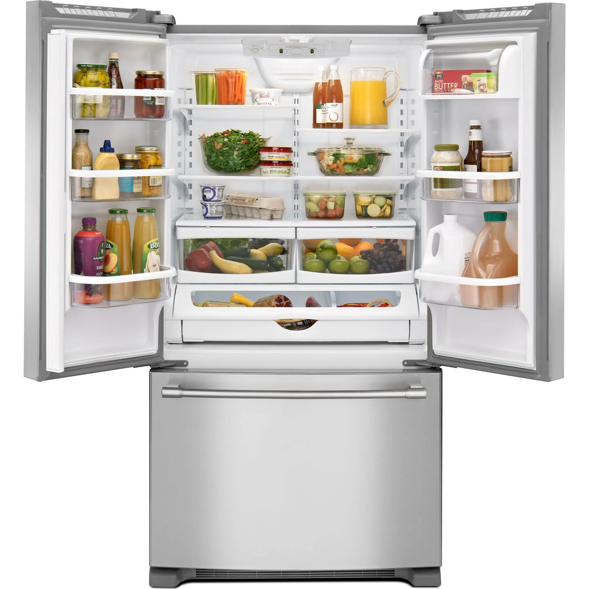 Maytag  36" Wide French Door Refrigerator - 25 cu. ft. (MFF2558FEZ) - Image 8