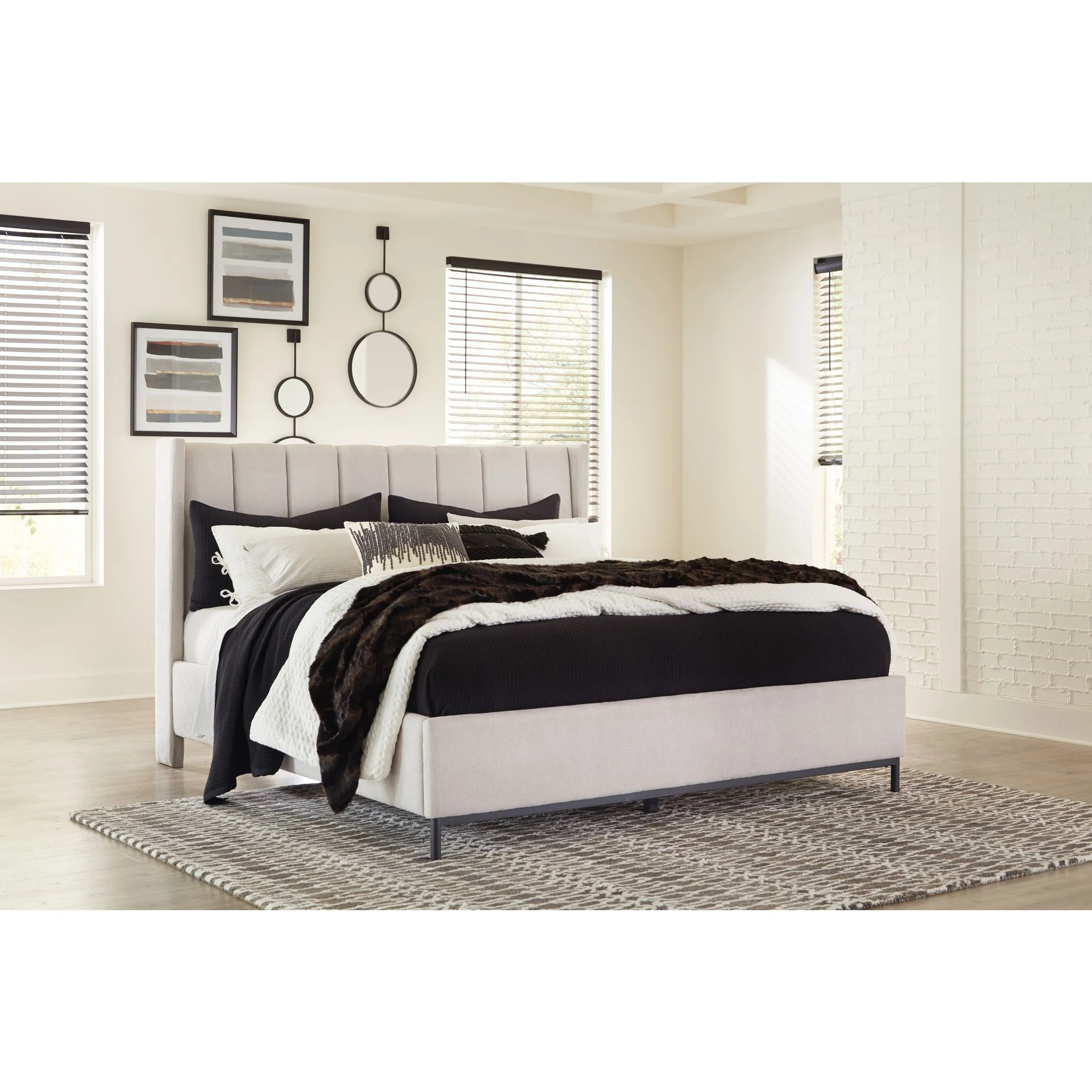 Freslowe-Exclusive King Upholstered Bed - Image 2