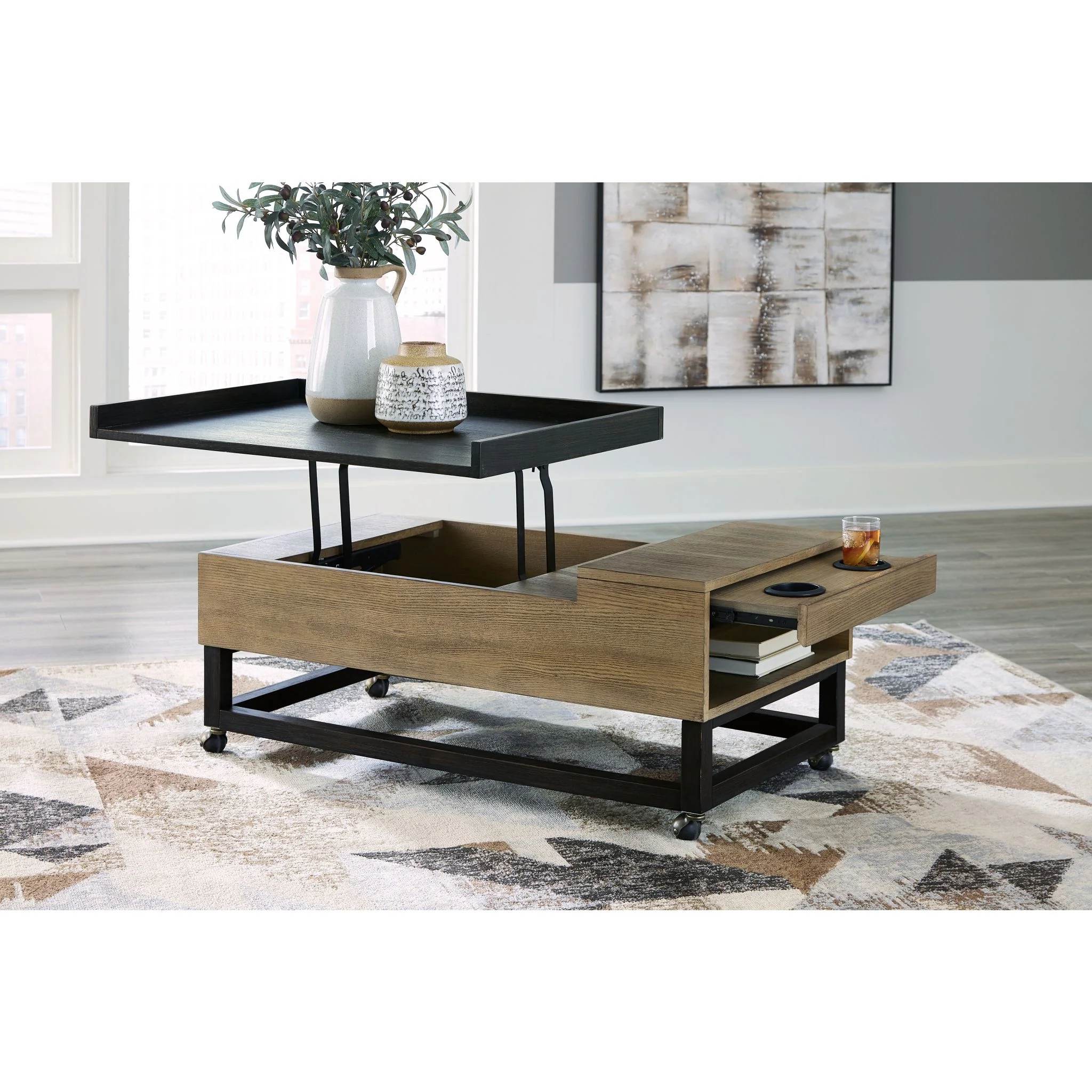 Fridley Cocktail Table with Lift Top - Image 8