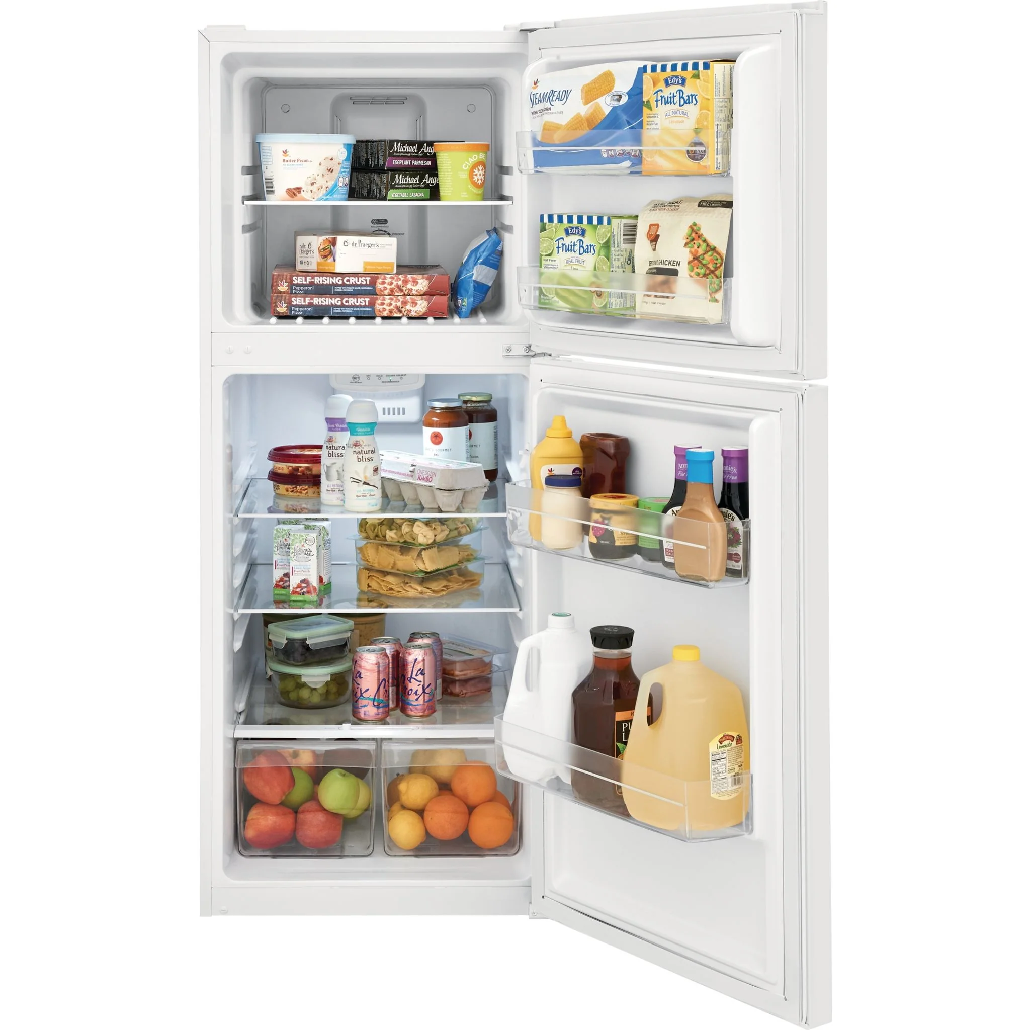 Frigidaire 10 Cu. Ft. Garage Ready Top Freezer Apartment-Size Refrigerator - White ( FFET1022UW ) - Image 4