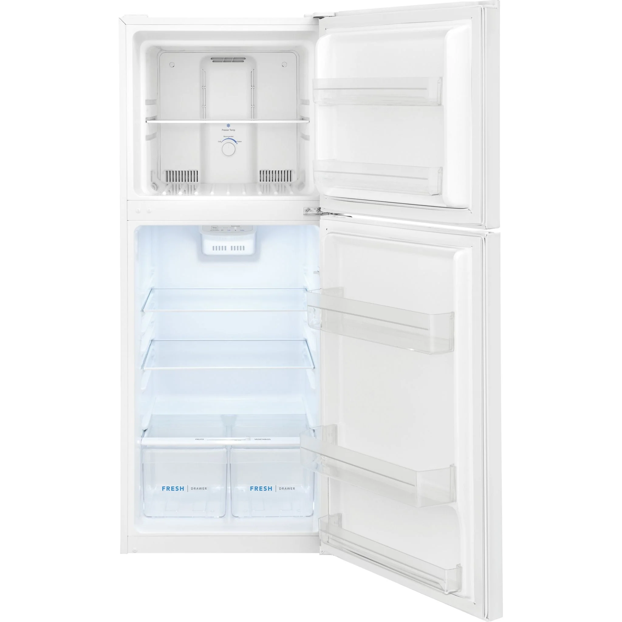 Frigidaire 12 Cu. Ft. Garage Ready Top Freezer Apartment-Size Refrigerator - White ( FFET1222UW ) - Image 8