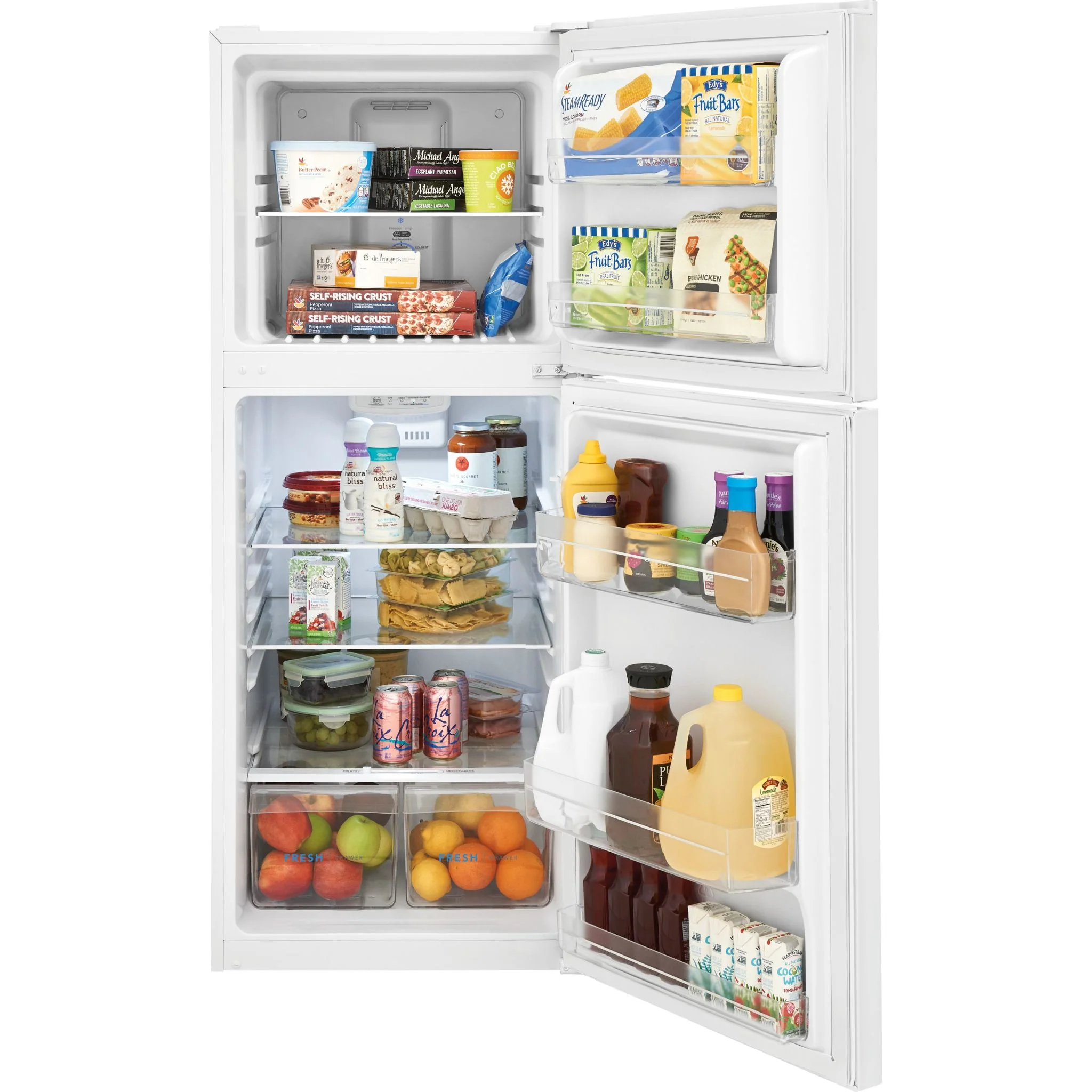 Frigidaire 12 Cu. Ft. Garage Ready Top Freezer Apartment-Size Refrigerator - White ( FFET1222UW ) - Image 9