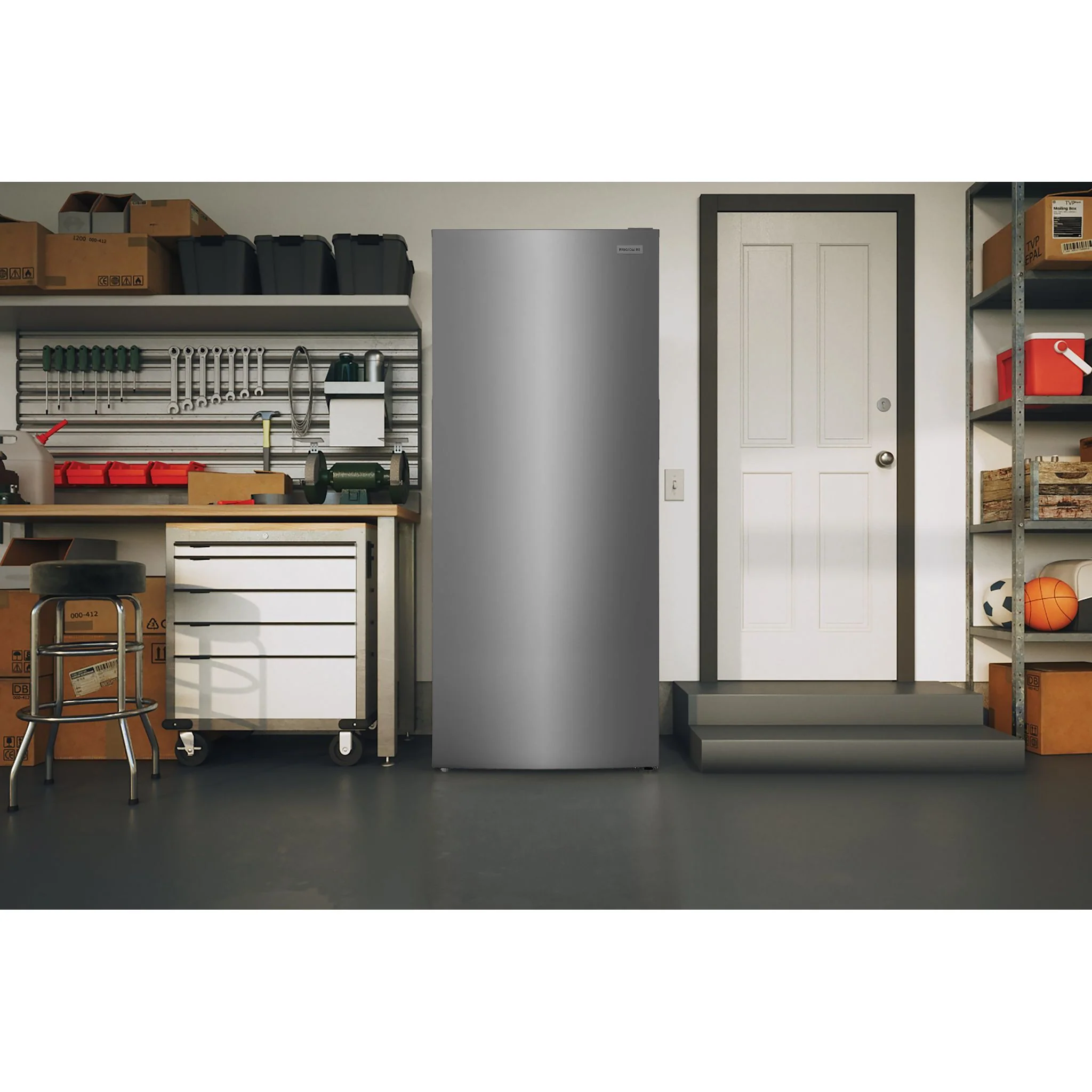 Frigidaire 13 Cu. Ft. Garage Ready Upright Freezer - Fingerprint-Resistant Stainless Steel (FFUE1326AV) - Image 8