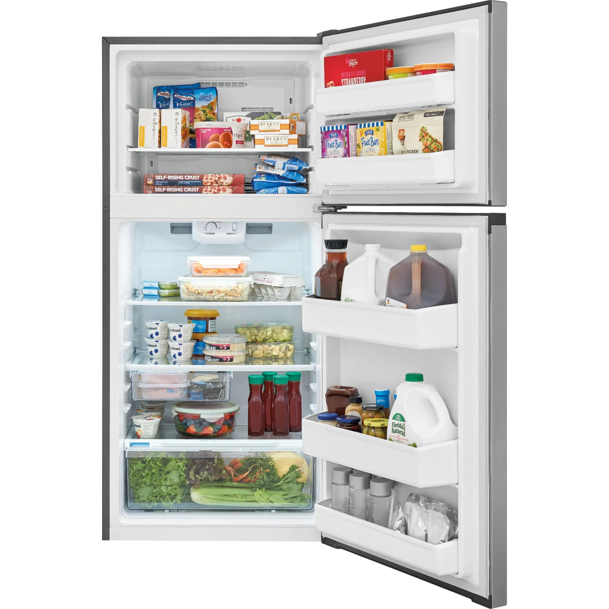 Frigidaire 14 Cu. Ft. Top Freezer Refrigerator - Stainless Steel ( FFHT1425VV ) - Image 8