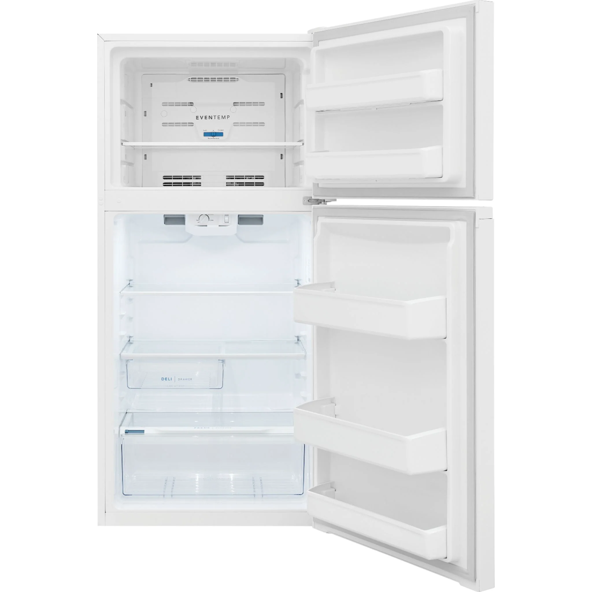 Frigidaire 14 Cu. Ft. Top Freezer Refrigerator - White ( FFHT1425VW ) - Image 4