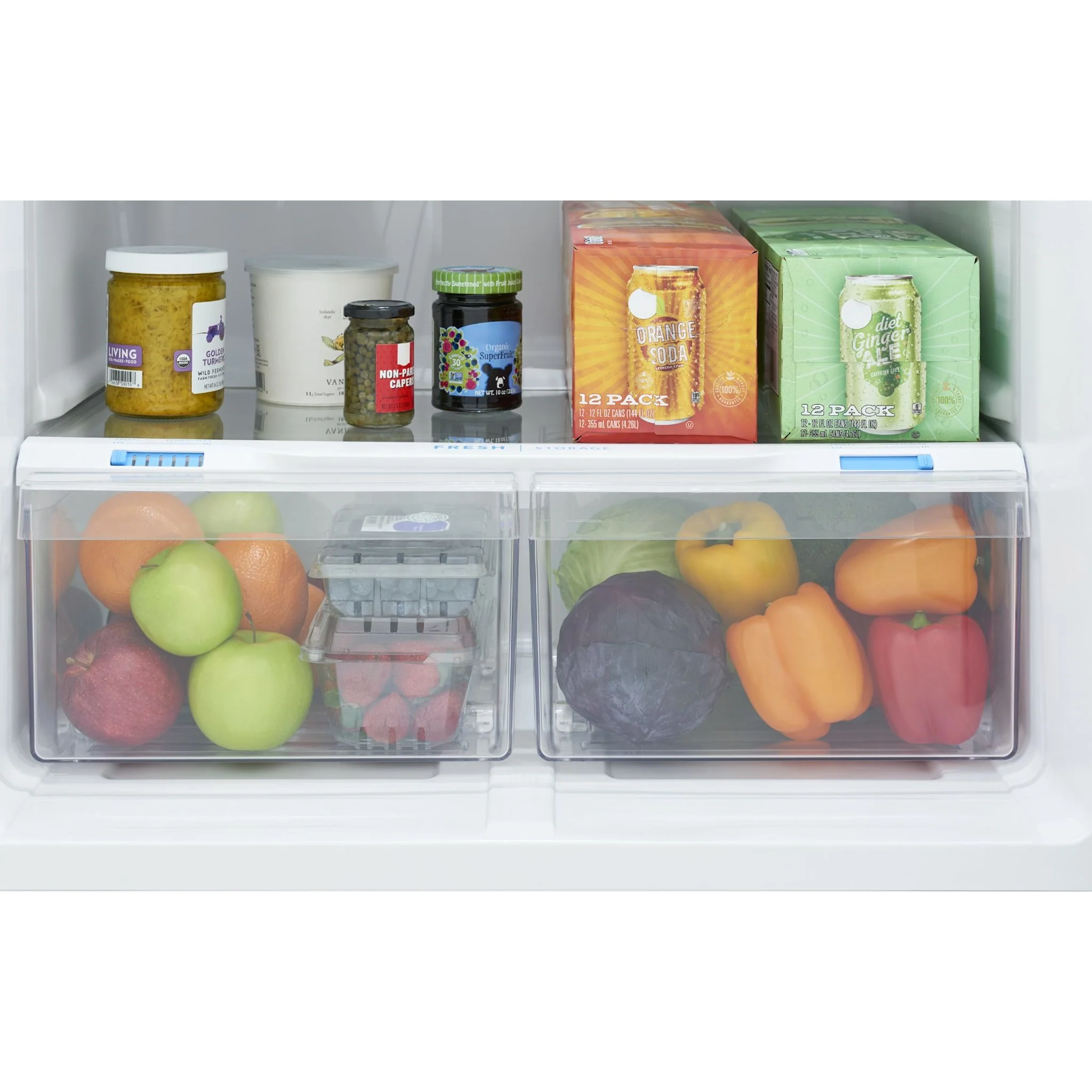 Frigidaire 18 Cu. Ft. Garage Ready Top Freezer Refrigerator - White ( FFHT1814YW ) - Image 5