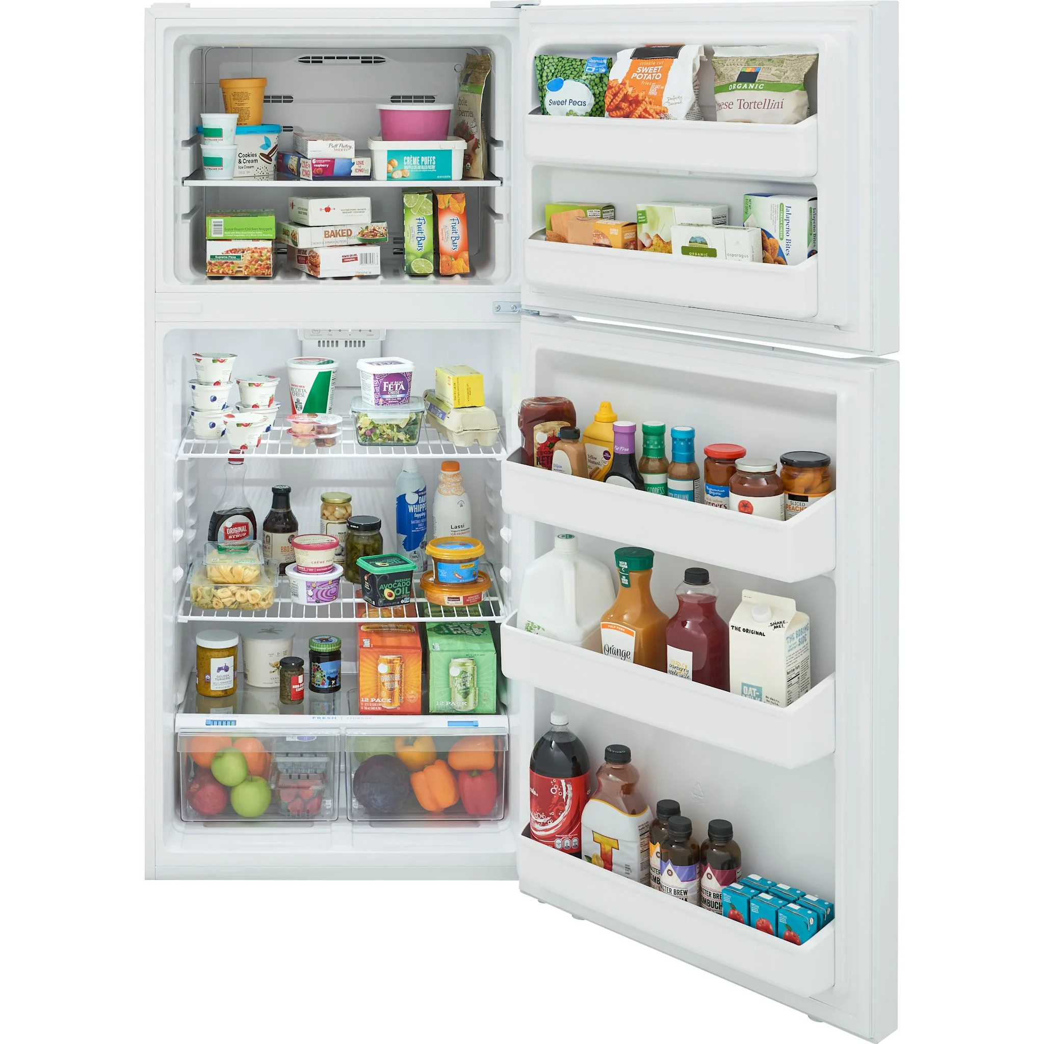 Frigidaire 18 Cu. Ft. Garage Ready Top Freezer Refrigerator - White ( FFHT1814YW ) - Image 6