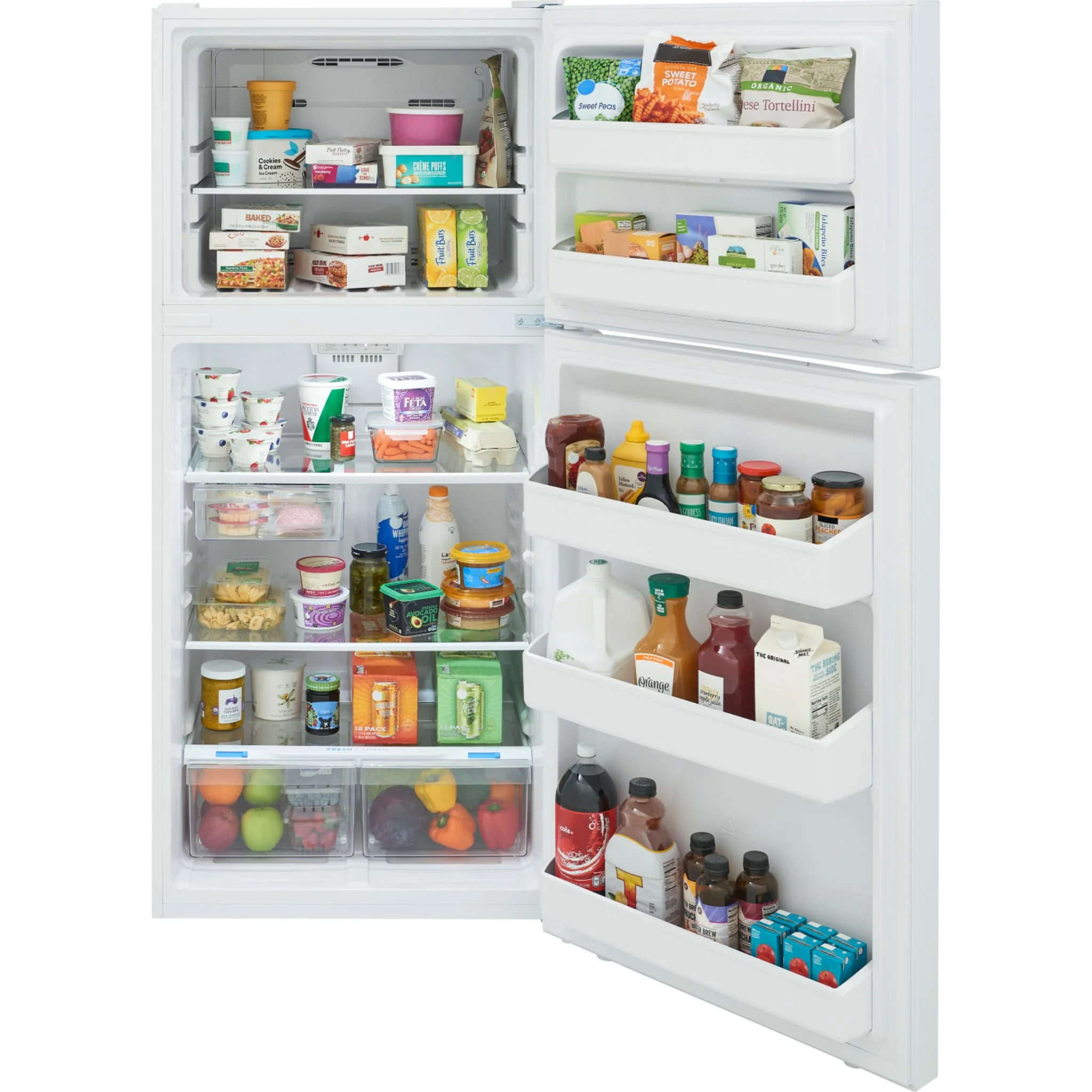 Frigidaire 18 Cu. Ft. Garage Ready Top Freezer Refrigerator - White ( FRTE1835AW ) - Image 7