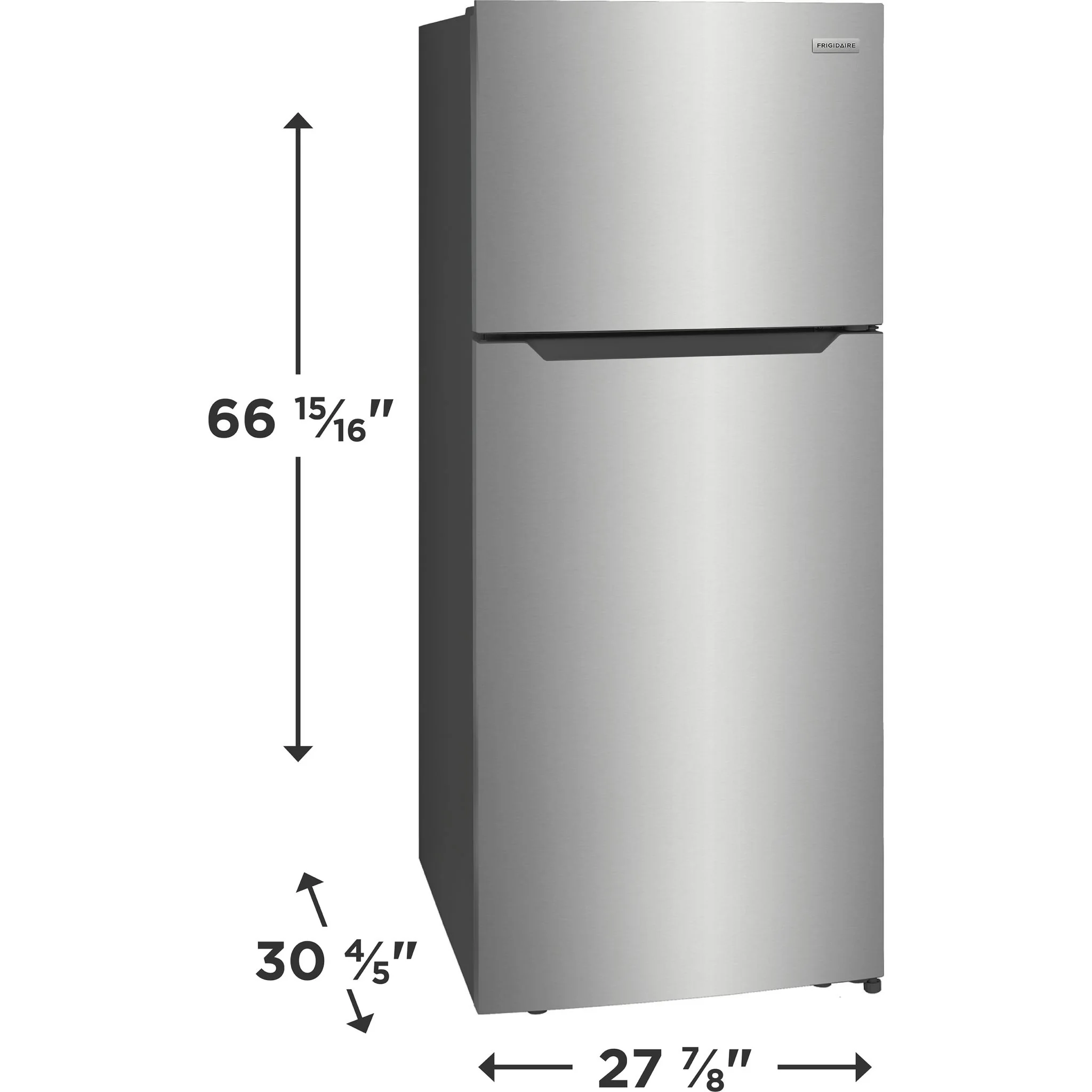 Frigidaire 18 Cu. Ft. Top Freezer Refrigerator - Silver ( FFHT1822UV ) - Image 4