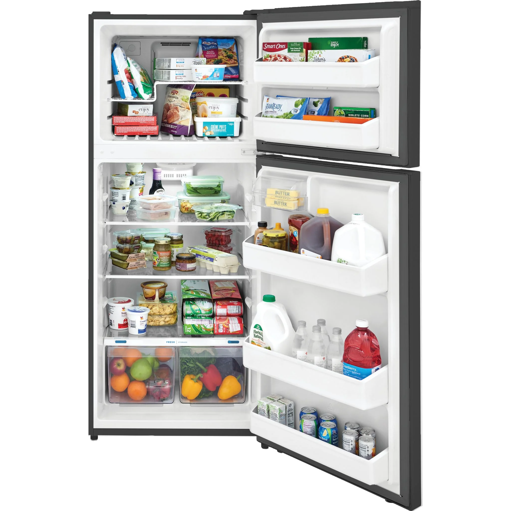 Frigidaire 18 Cu. Ft. Top Freezer Refrigerator - Silver ( FFHT1822UV ) - Image 6