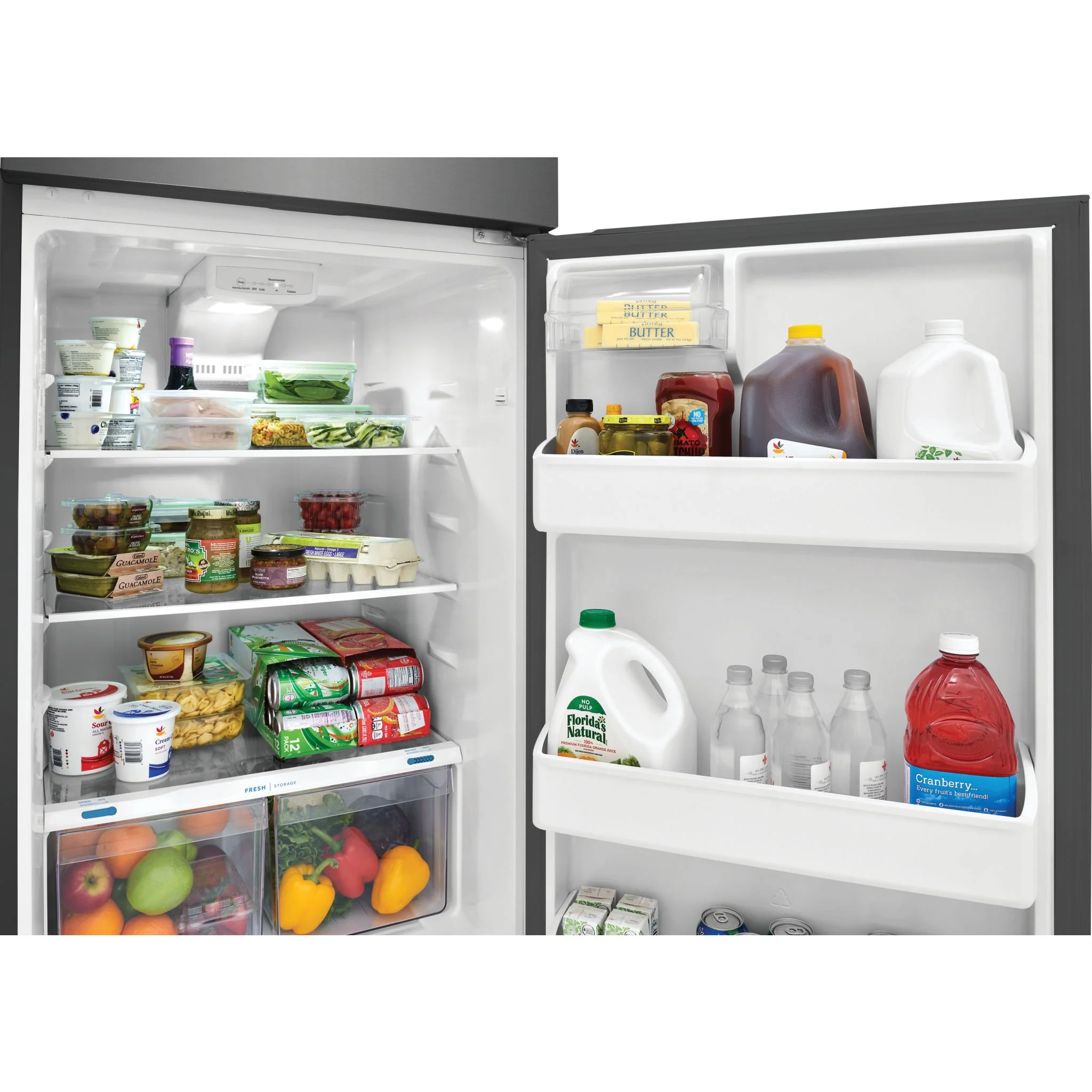 Frigidaire 18 Cu. Ft. Top Freezer Refrigerator - Silver ( FFHT1822UV ) - Image 7