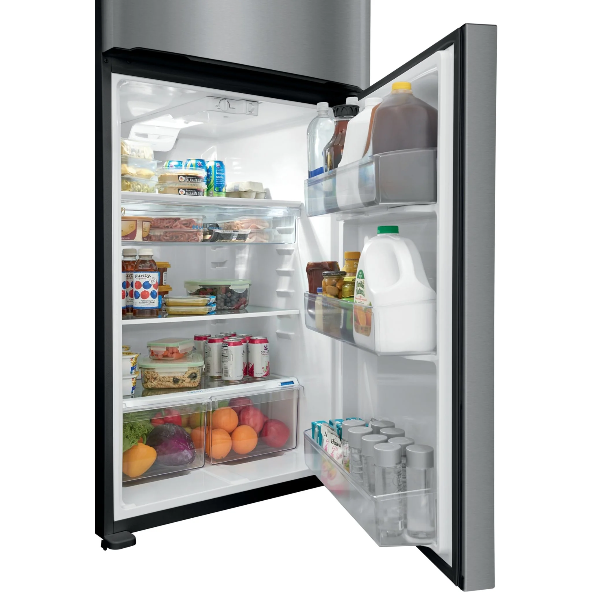 Frigidaire 20 Cu. Ft. Garage Ready Top Freezer Refrigerator - Stainless Steel ( FFTR2045VS ) - Image 6