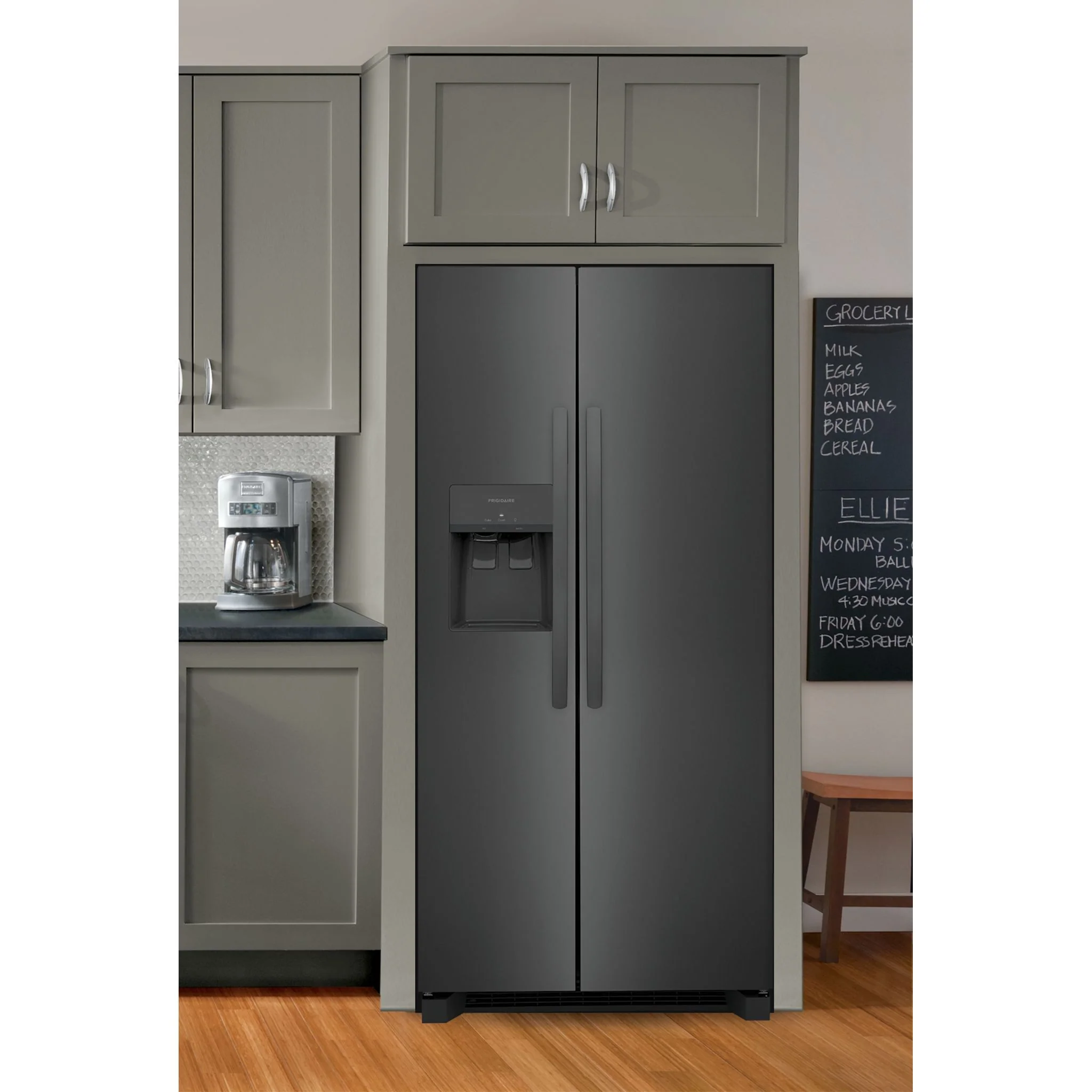 Frigidaire 22 Cu. Ft. 33" Standard Depth Side by Side Refrigerator - Black Stainless ( FRSS2323AD ) - Image 11