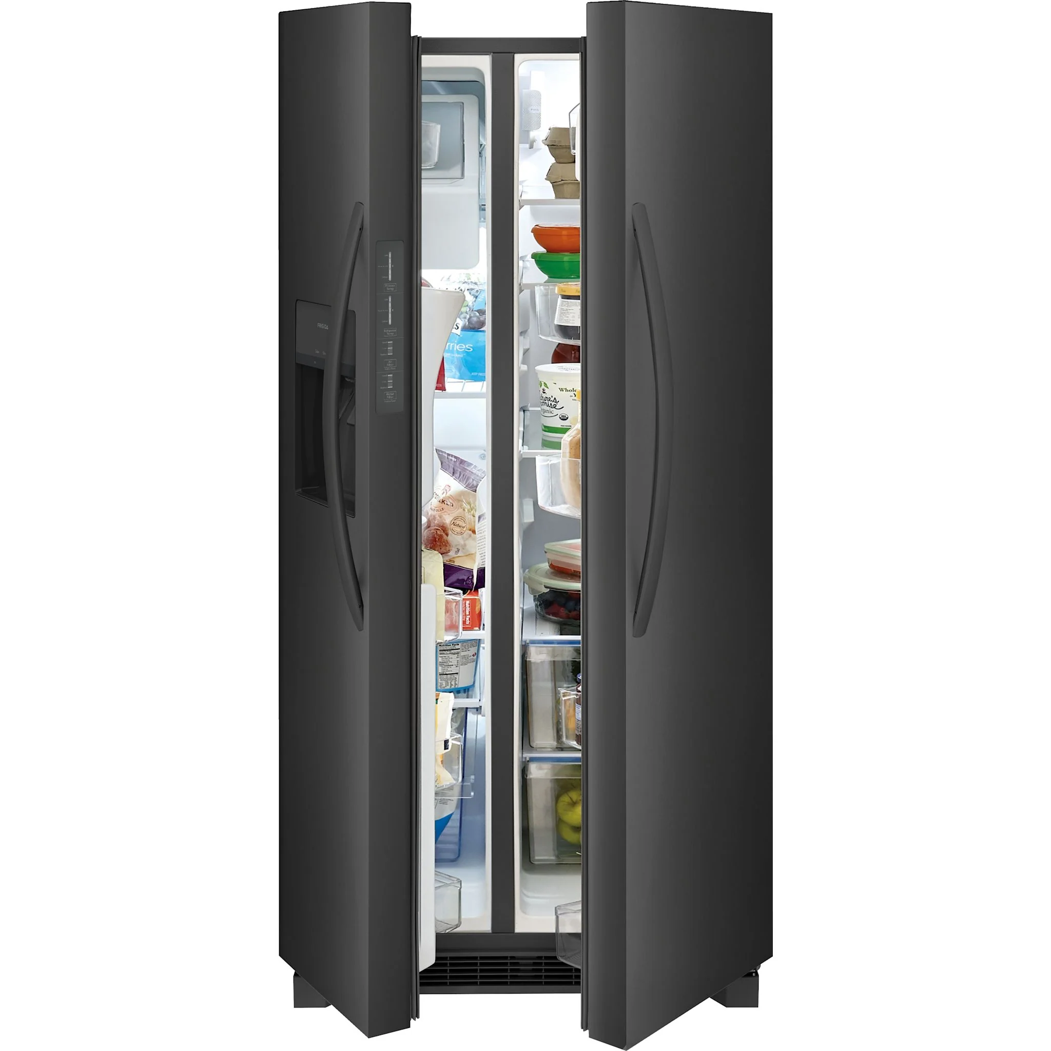 Frigidaire 22 Cu. Ft. 33" Standard Depth Side by Side Refrigerator - Black Stainless ( FRSS2323AD ) - Image 6