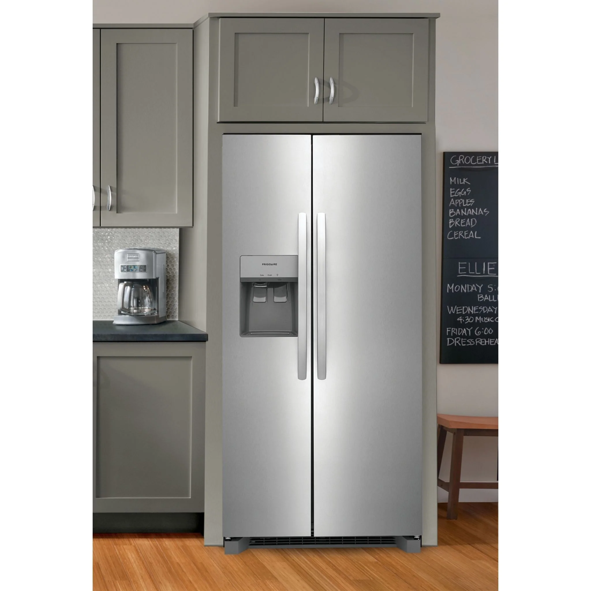 Frigidaire 22 Cu. Ft. 33" Standard Depth Side by Side Refrigerator - Stainless Steel ( FRSS2323AS ) - Image 7