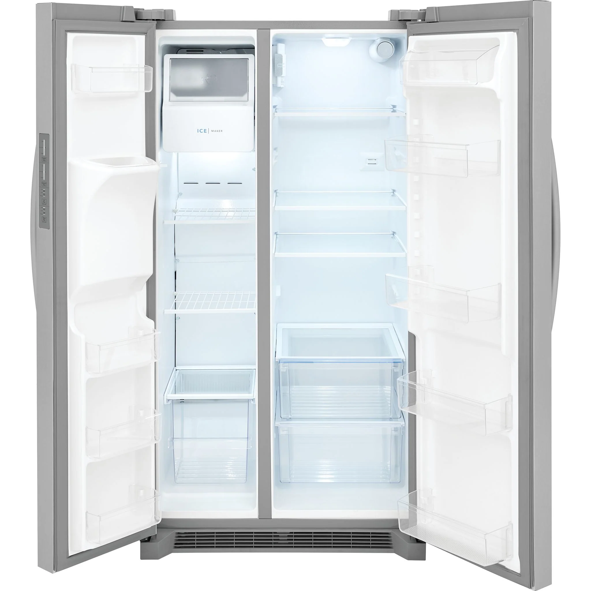 Frigidaire 25.6 Cu. Ft. 36" Standard Depth Side by Side Refrigerator - Stainless Steel (FRSS2623AS) - Image 8