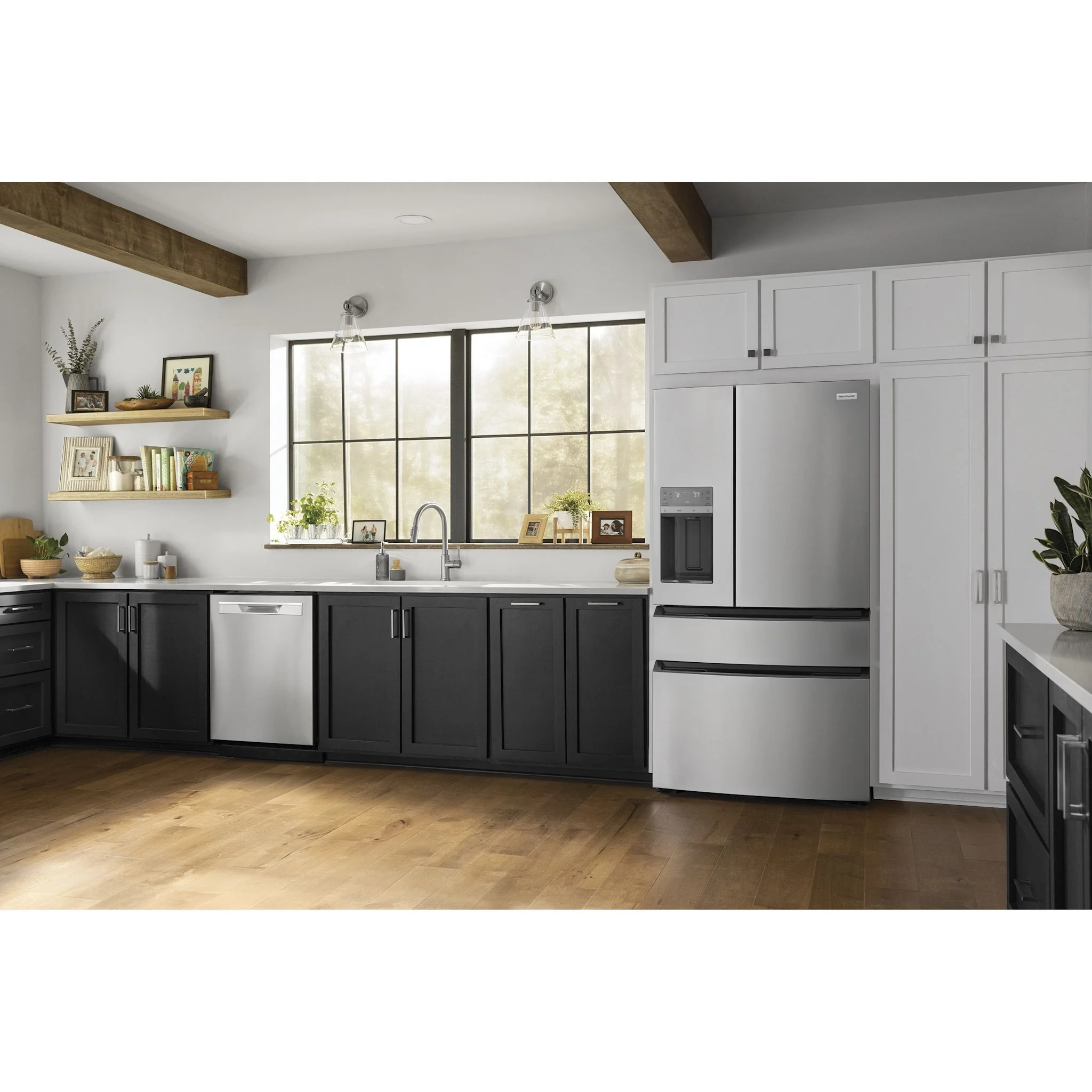 Frigidaire 26 Cu. Ft. Standard-Depth 4-Door French Door Refrigerator - Stainless Steel ( FRMS2733AV ) - Image 10