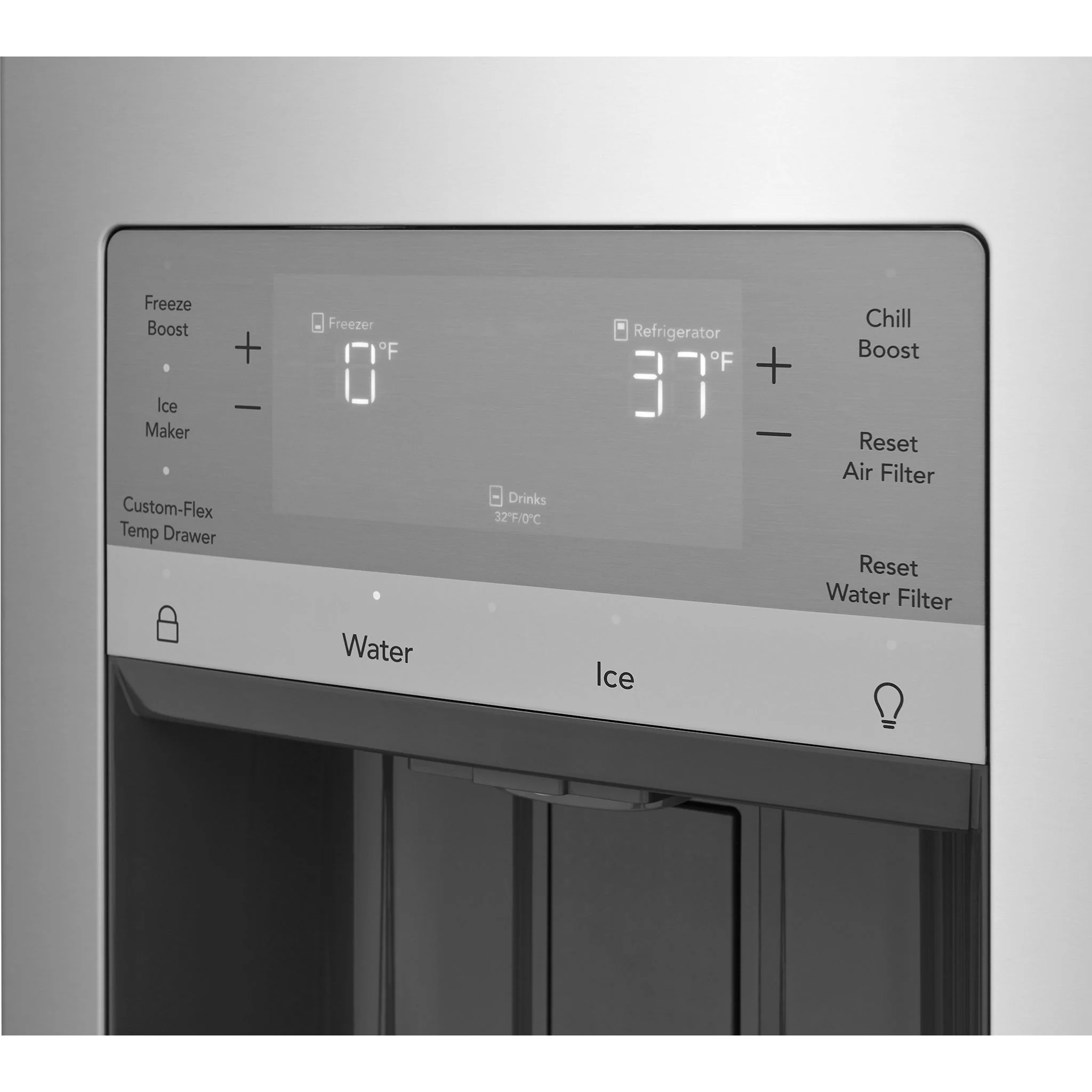 Frigidaire 26 Cu. Ft. Standard-Depth 4-Door French Door Refrigerator - Stainless Steel ( FRMS2733AV ) - Image 4