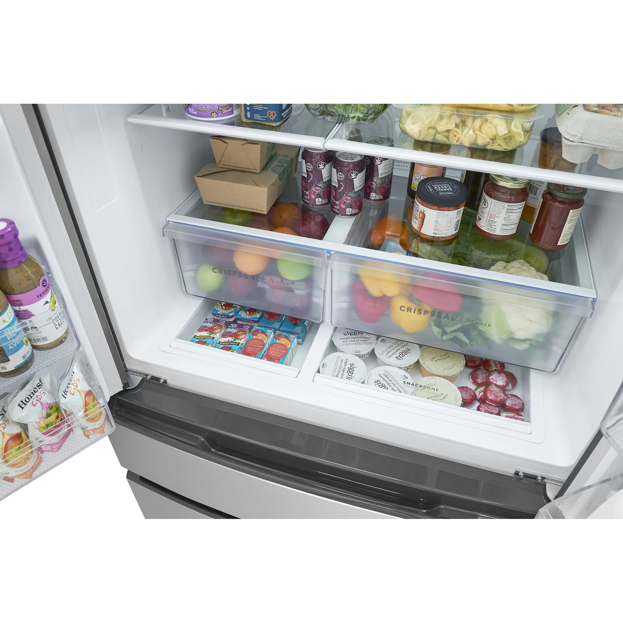 Frigidaire 26 Cu. Ft. Standard-Depth 4-Door French Door Refrigerator - Stainless Steel ( FRMS2733AV ) - Image 6
