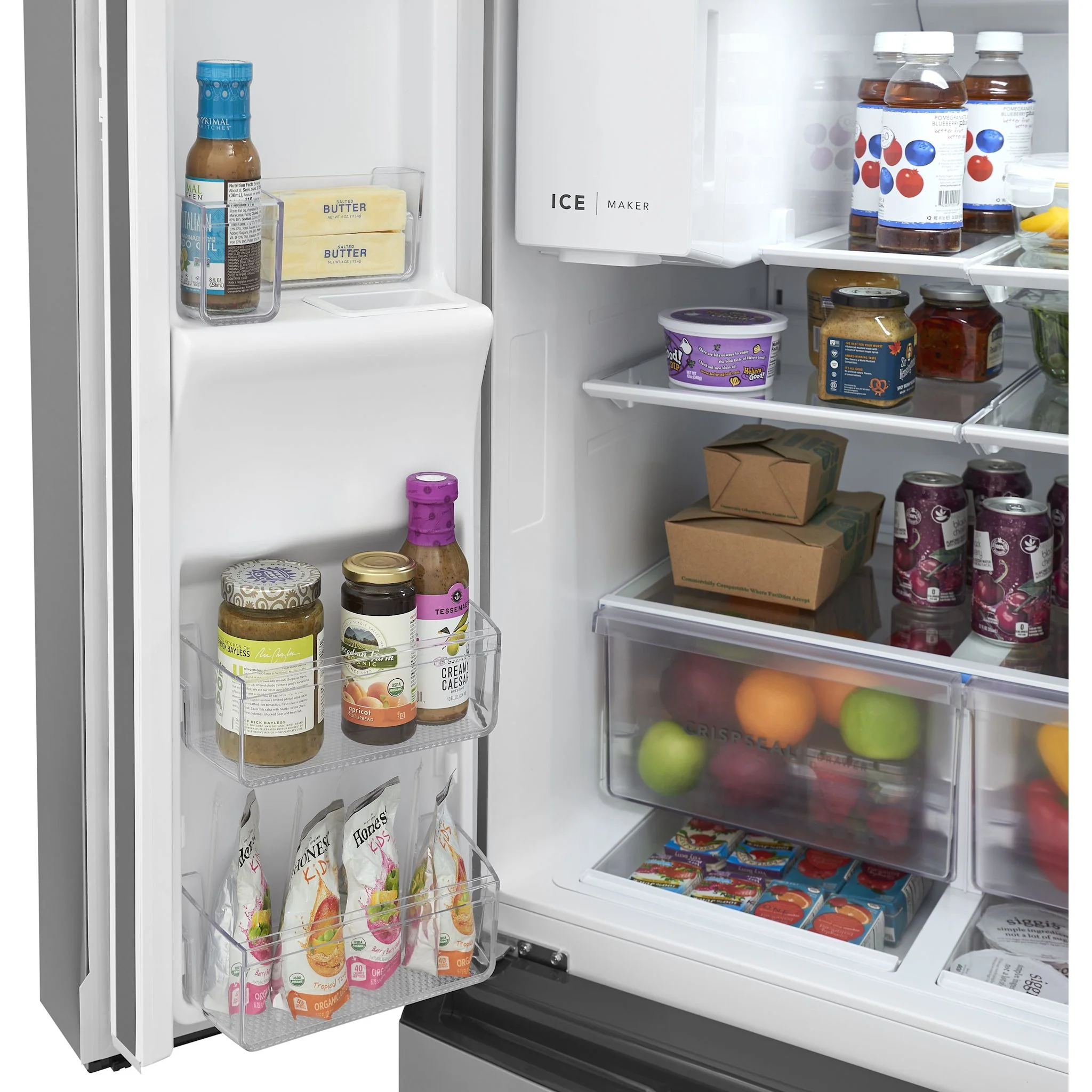 Frigidaire 26 Cu. Ft. Standard-Depth 4-Door French Door Refrigerator - Stainless Steel ( FRMS2733AV ) - Image 7