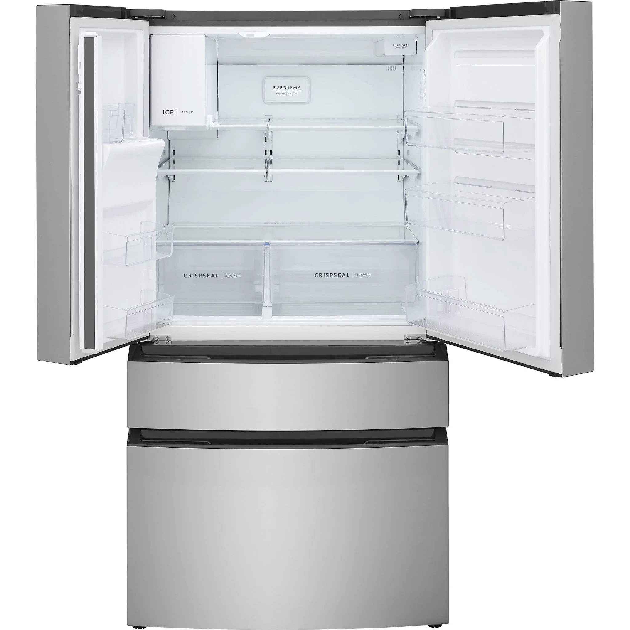Frigidaire 26 Cu. Ft. Standard-Depth 4-Door French Door Refrigerator - Stainless Steel ( FRMS2733AV ) - Image 9