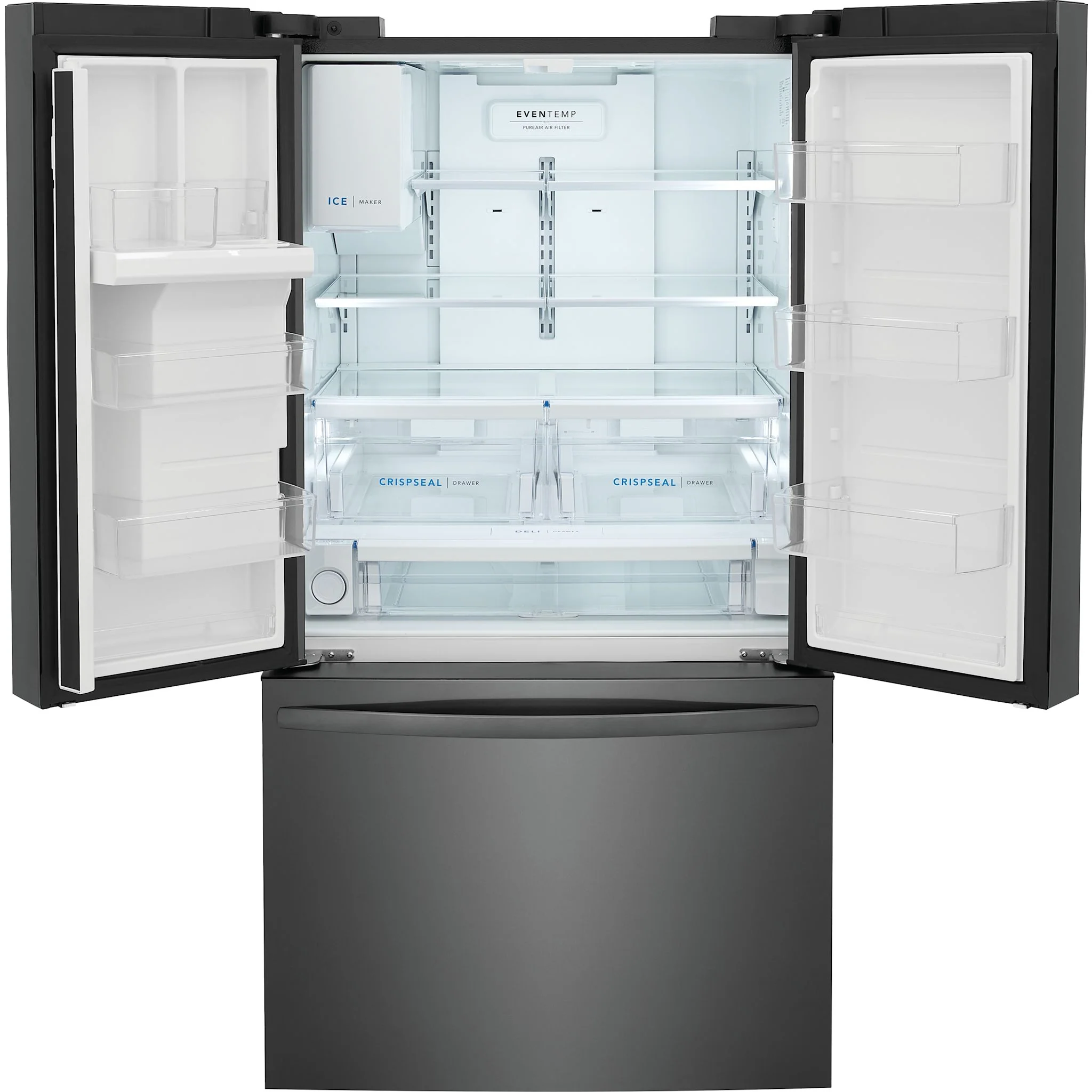 Frigidaire 28 Cu. Ft. Standard-Depth French Door Refrigerator - Black Stainless ( FRFS2823AD ) - Image 4