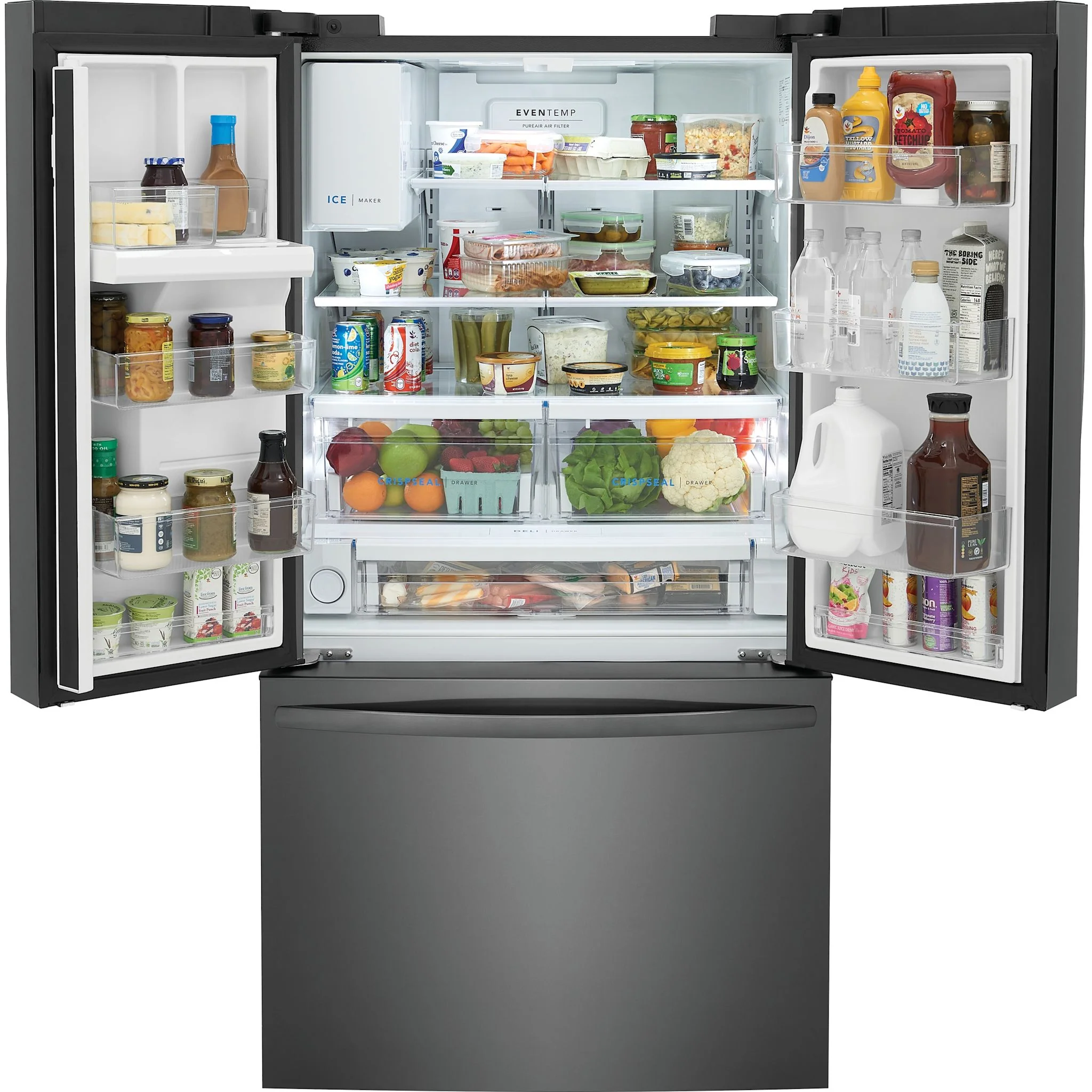 Frigidaire 28 Cu. Ft. Standard-Depth French Door Refrigerator - Black Stainless ( FRFS2823AD ) - Image 7