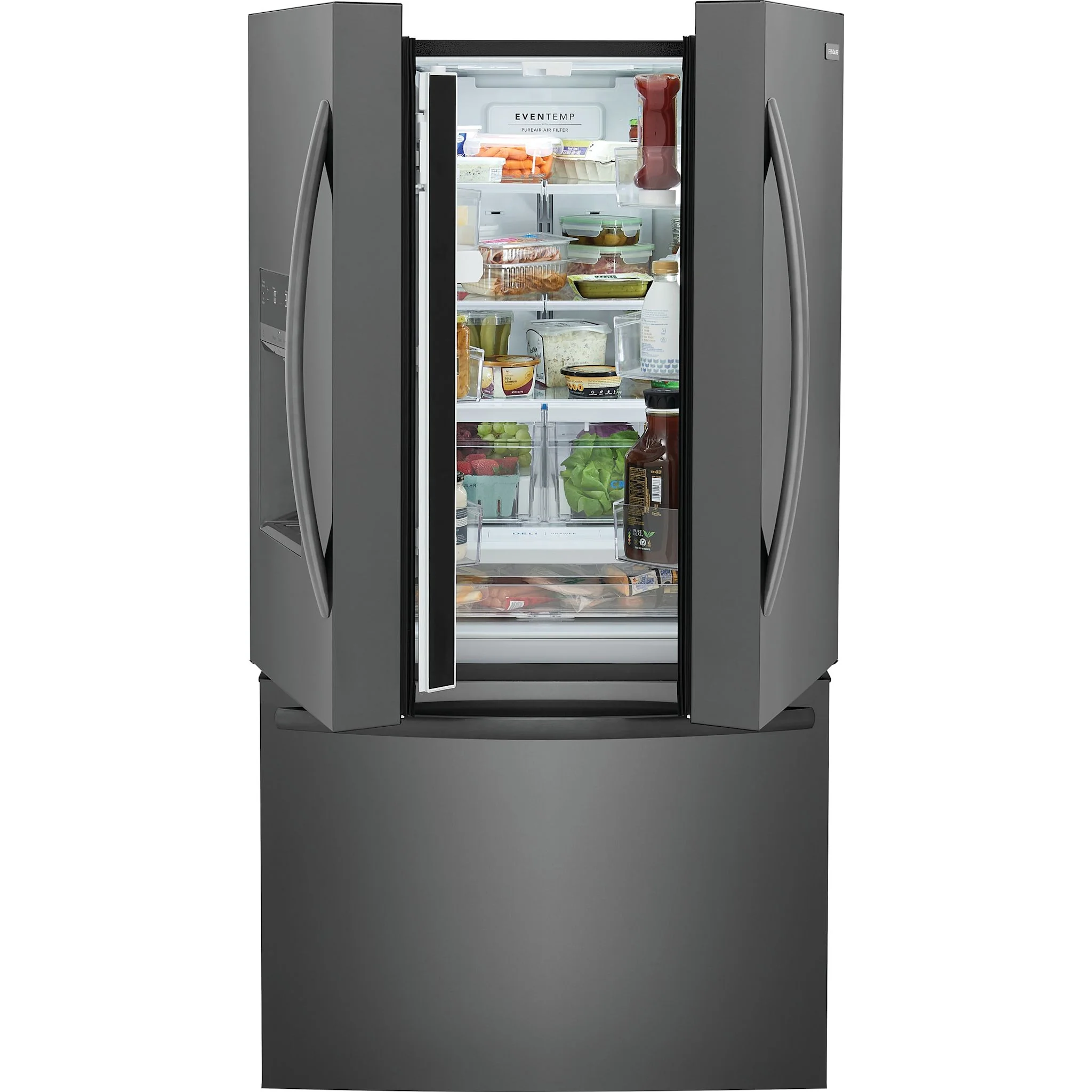 Frigidaire 28 Cu. Ft. Standard-Depth French Door Refrigerator - Black Stainless ( FRFS2823AD ) - Image 8