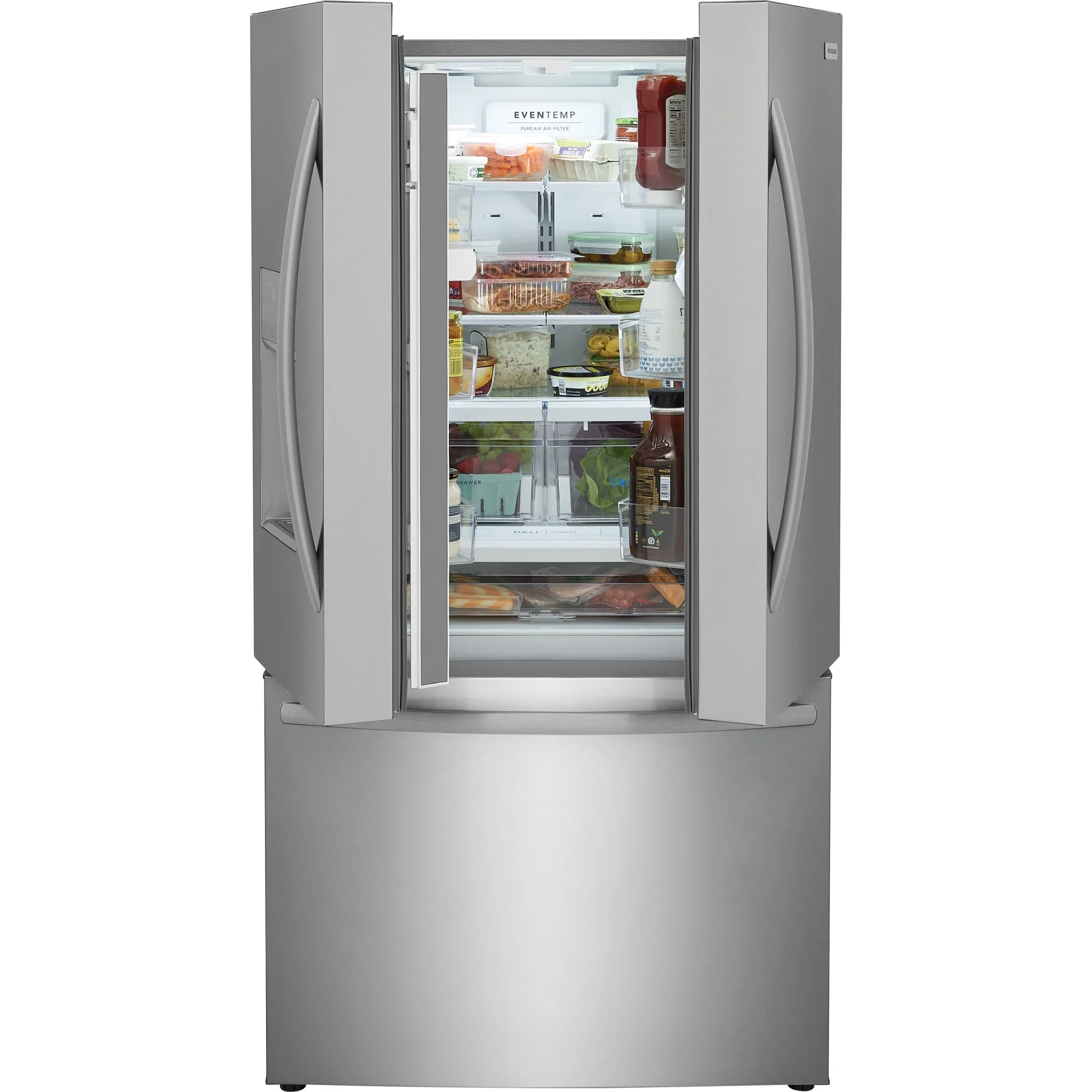 Frigidaire 28 Cu. Ft. Standard-Depth French Door Refrigerator - Black Stainless ( FRFS2823AS ) - Image 7
