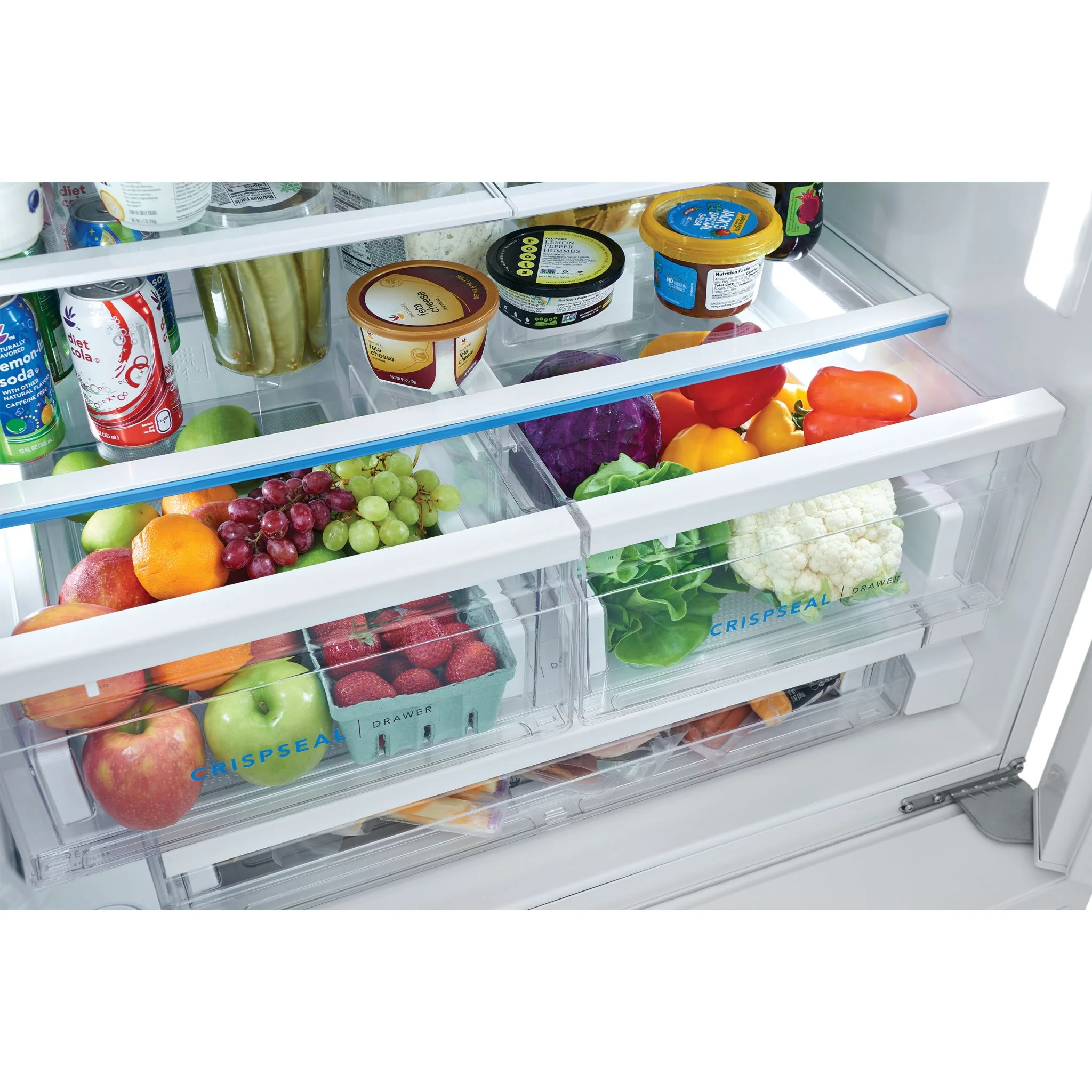 Frigidaire 28 Cu. Ft. Standard-Depth French Door Refrigerator - White ( FRFS2823AW ) - Image 10