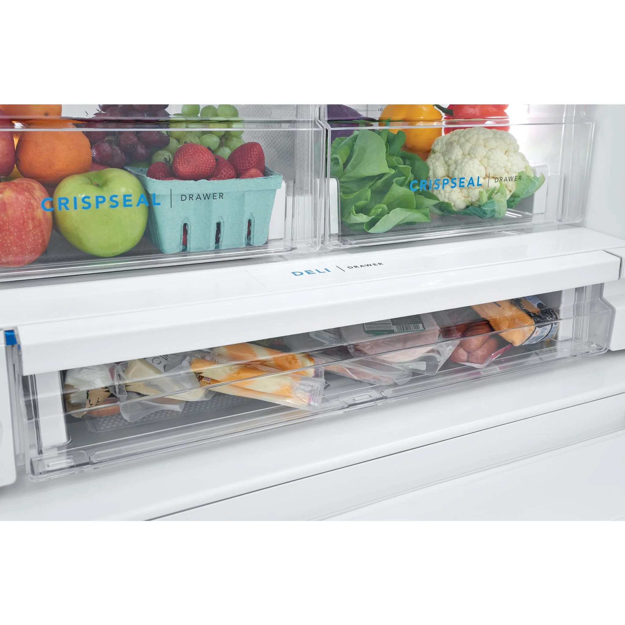 Frigidaire 28 Cu. Ft. Standard-Depth French Door Refrigerator - White ( FRFS2823AW ) - Image 12