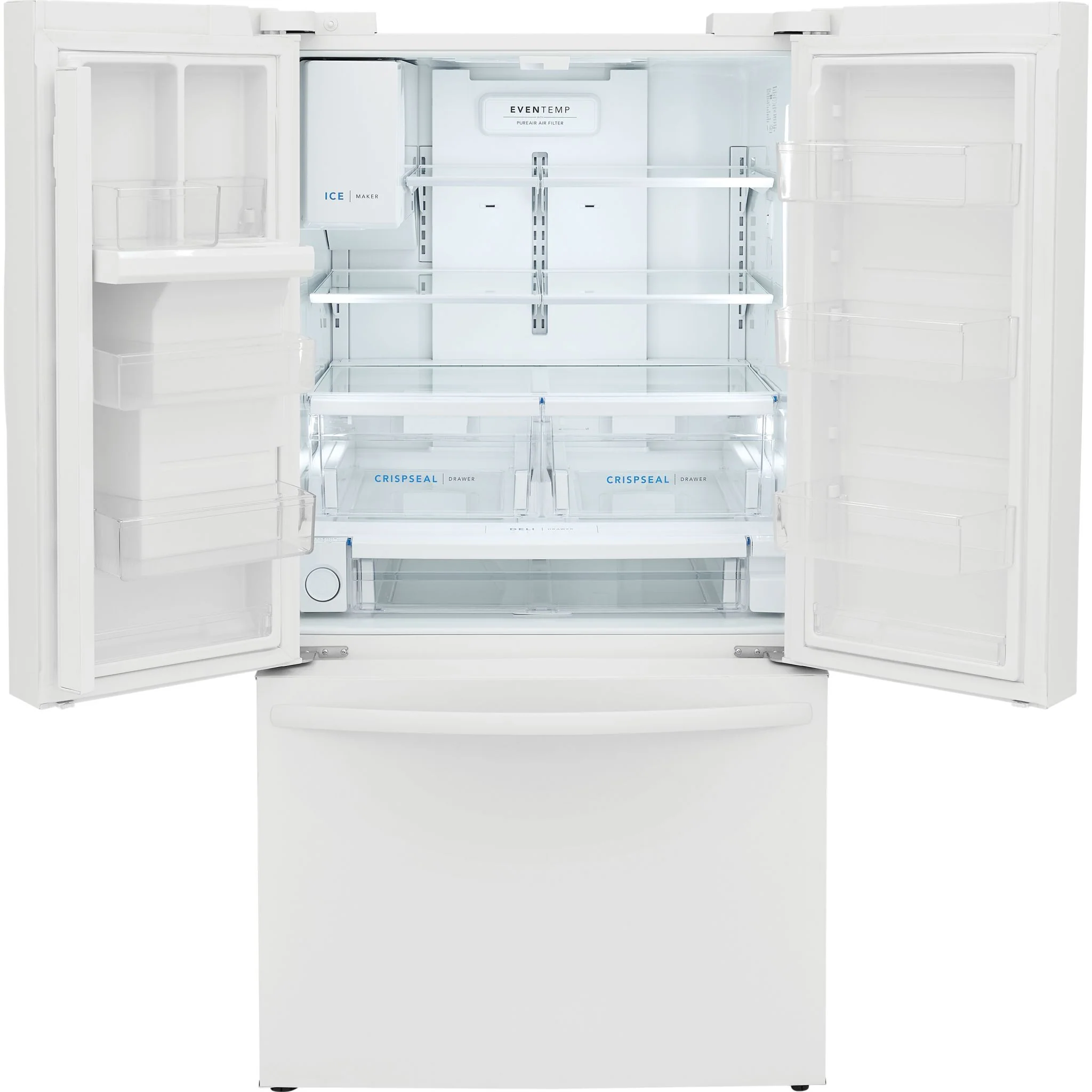 Frigidaire 28 Cu. Ft. Standard-Depth French Door Refrigerator - White ( FRFS2823AW ) - Image 6