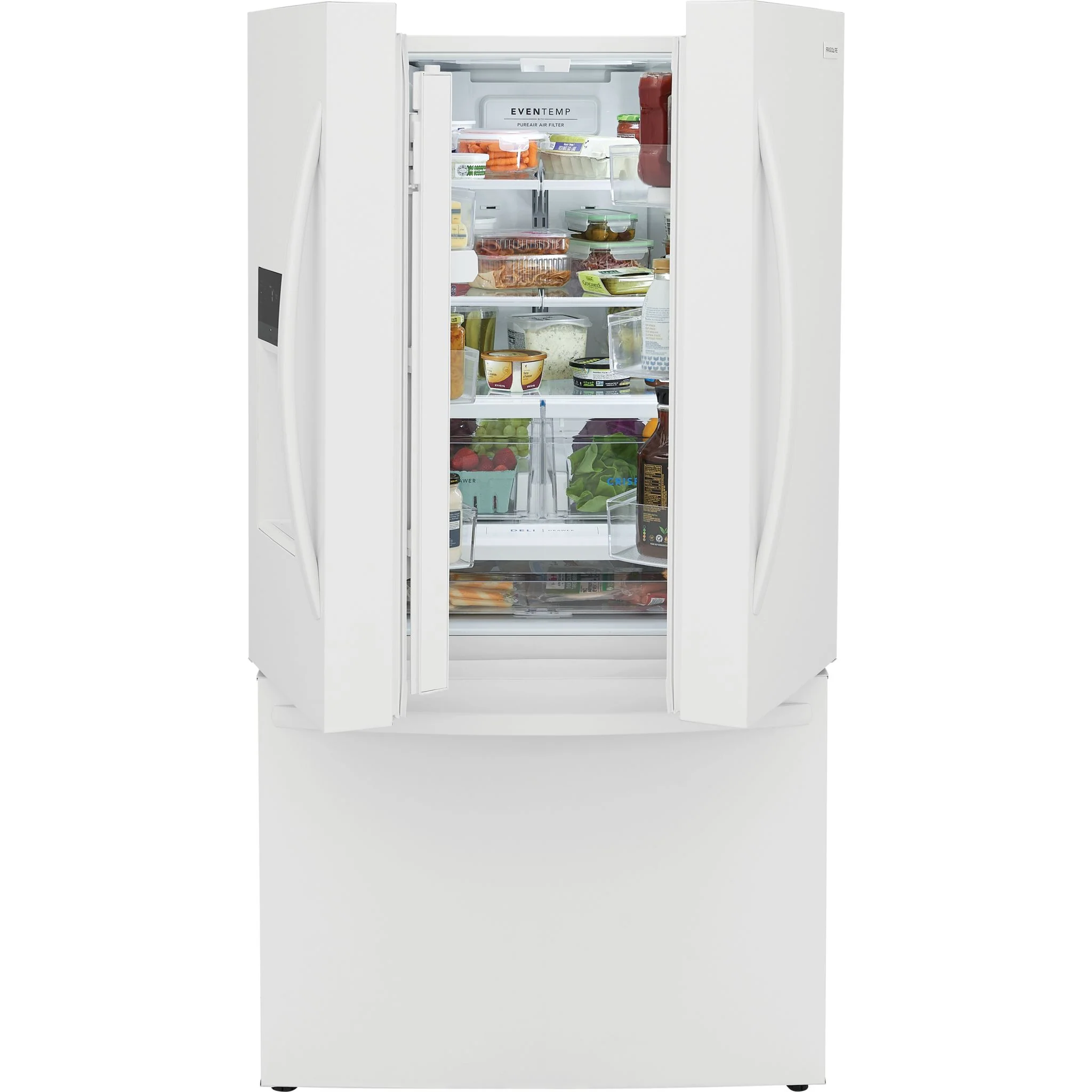 Frigidaire 28 Cu. Ft. Standard-Depth French Door Refrigerator - White ( FRFS2823AW ) - Image 7
