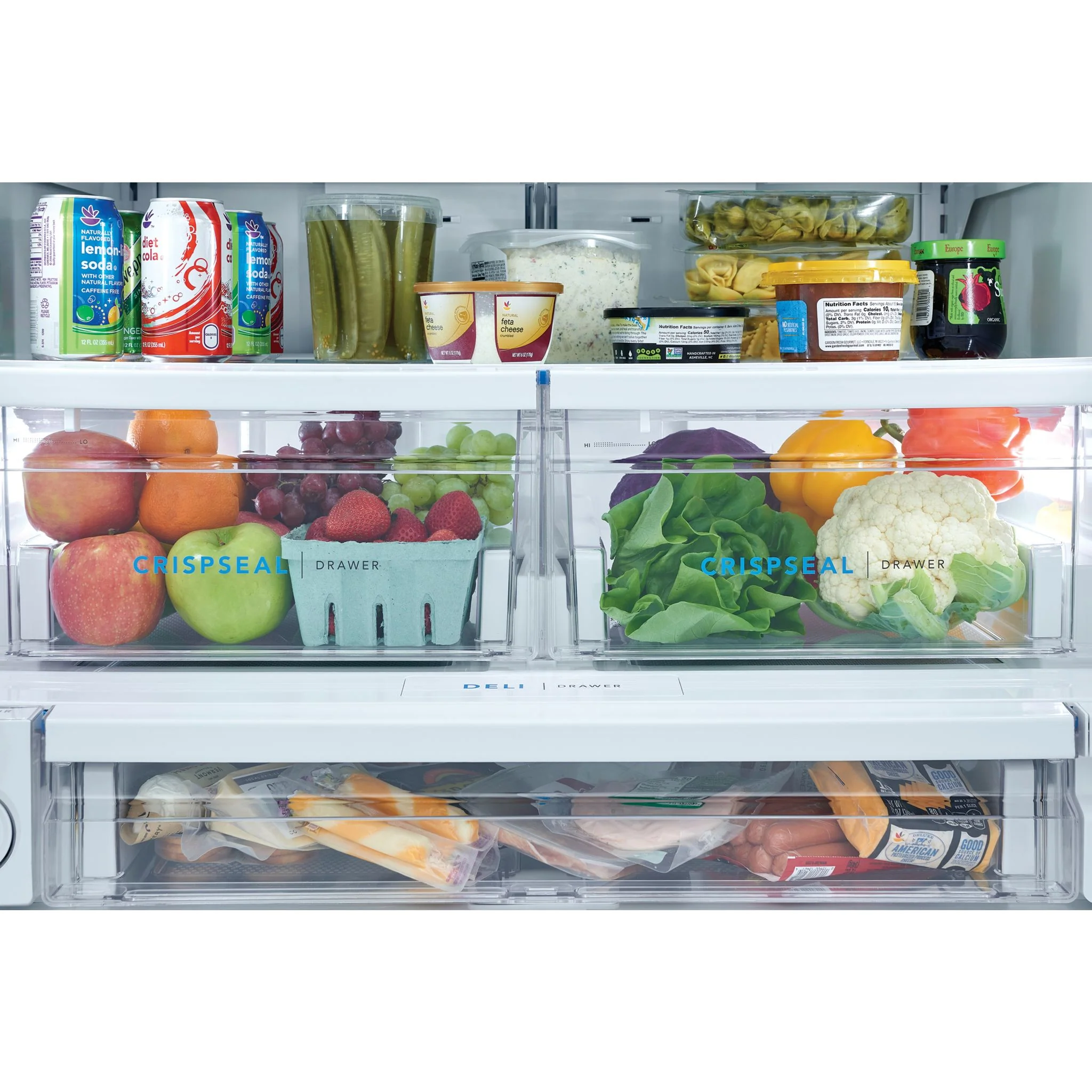 Frigidaire 28 Cu. Ft. Standard-Depth French Door Refrigerator - White ( FRFS2823AW ) - Image 9