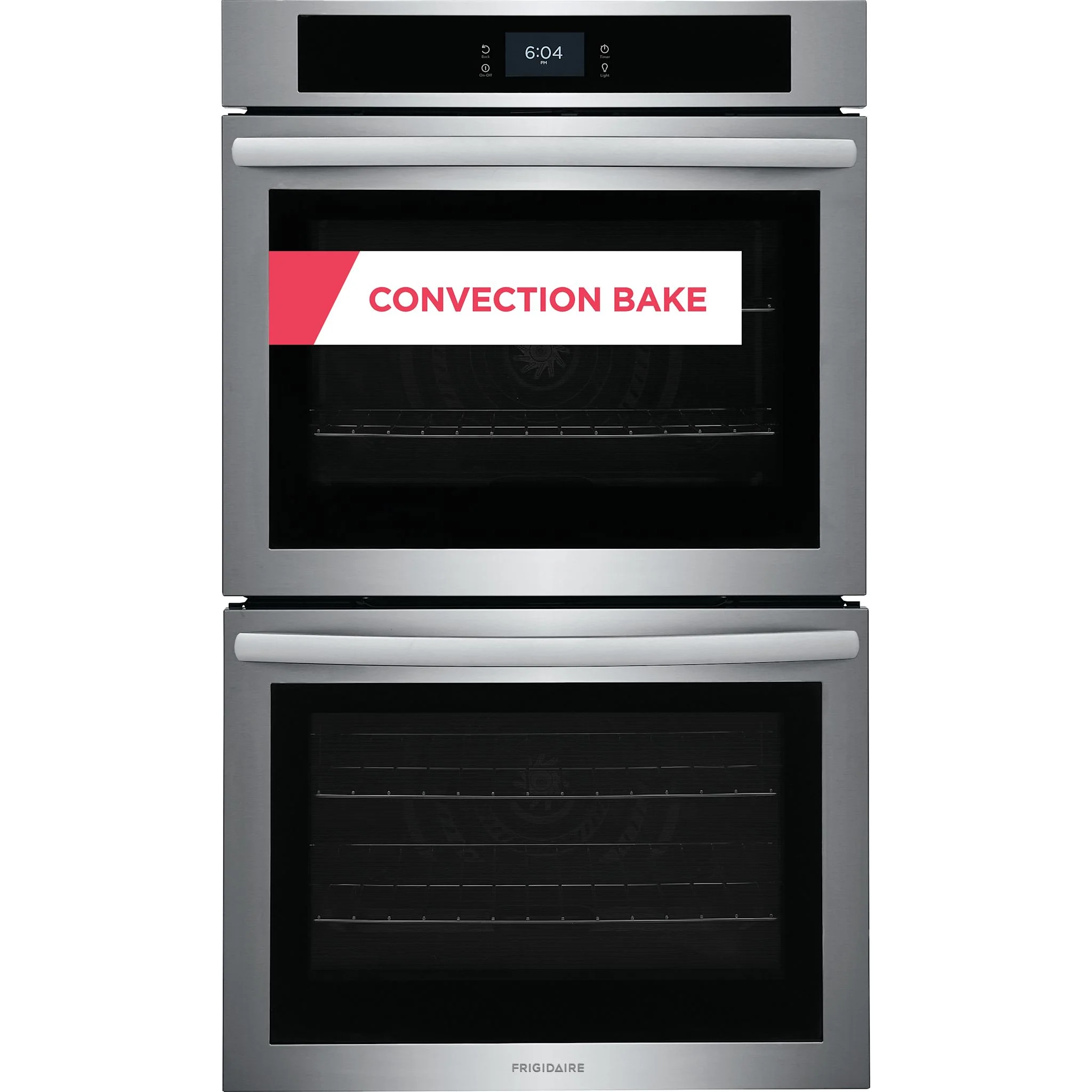 Frigidaire 30" Double Electric Wall Oven with Fan Convection - Stainless Steel ( FCWD3027AS ) - Image 2