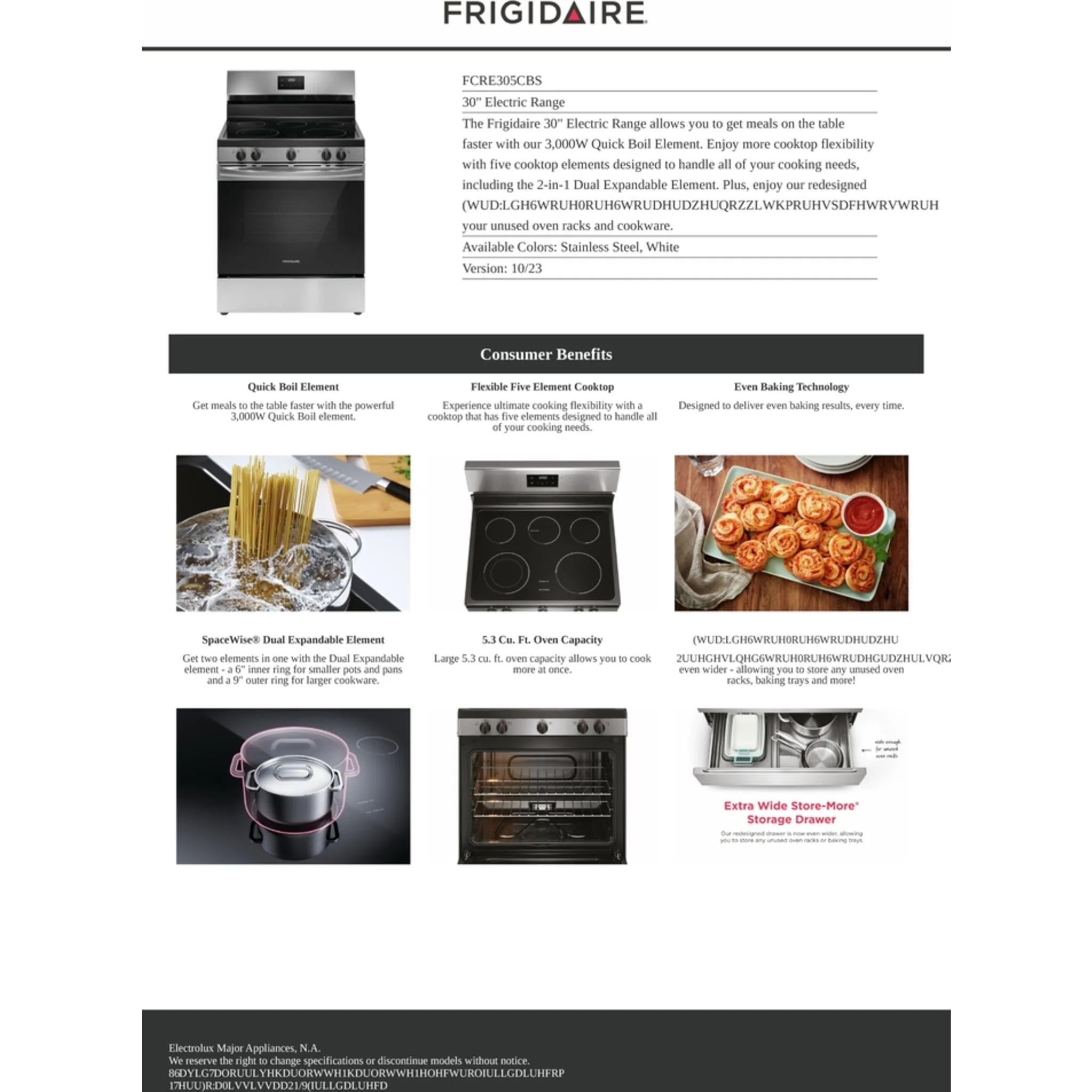 Frigidaire 30" Electric Range - Stainless Steel ( FCRE305CBS ) - Image 10
