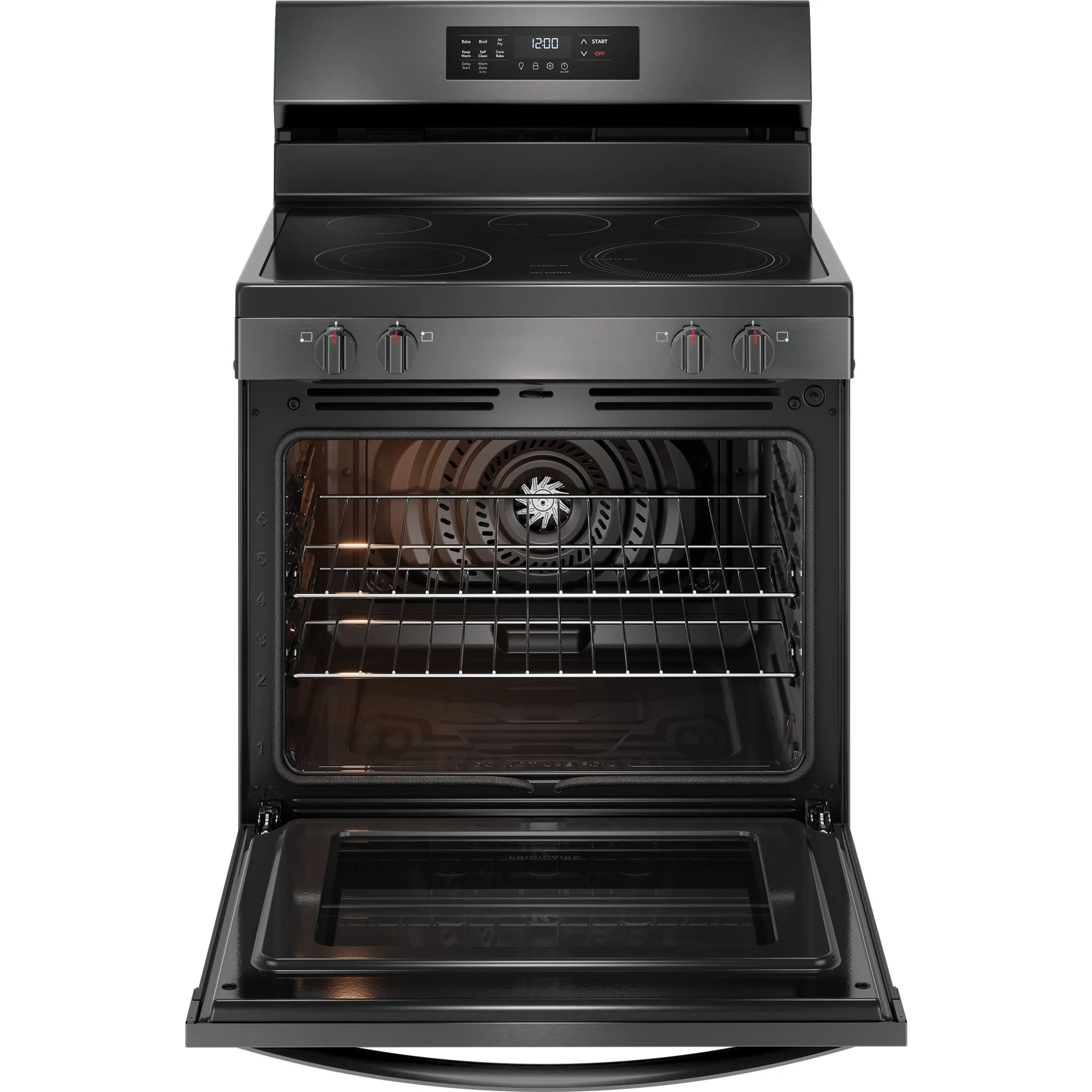 Frigidaire 30" Electric Range with Air Fry - Black Stainless ( FCRE308CAD ) - Image 2