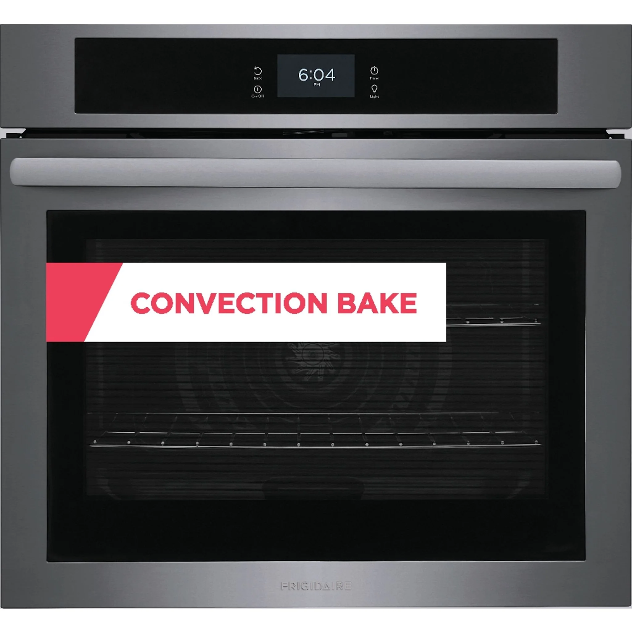 Frigidaire 30" Single Electric Wall Oven with Fan Convection - Black Stainless ( FCWS3027AD ) - Image 2